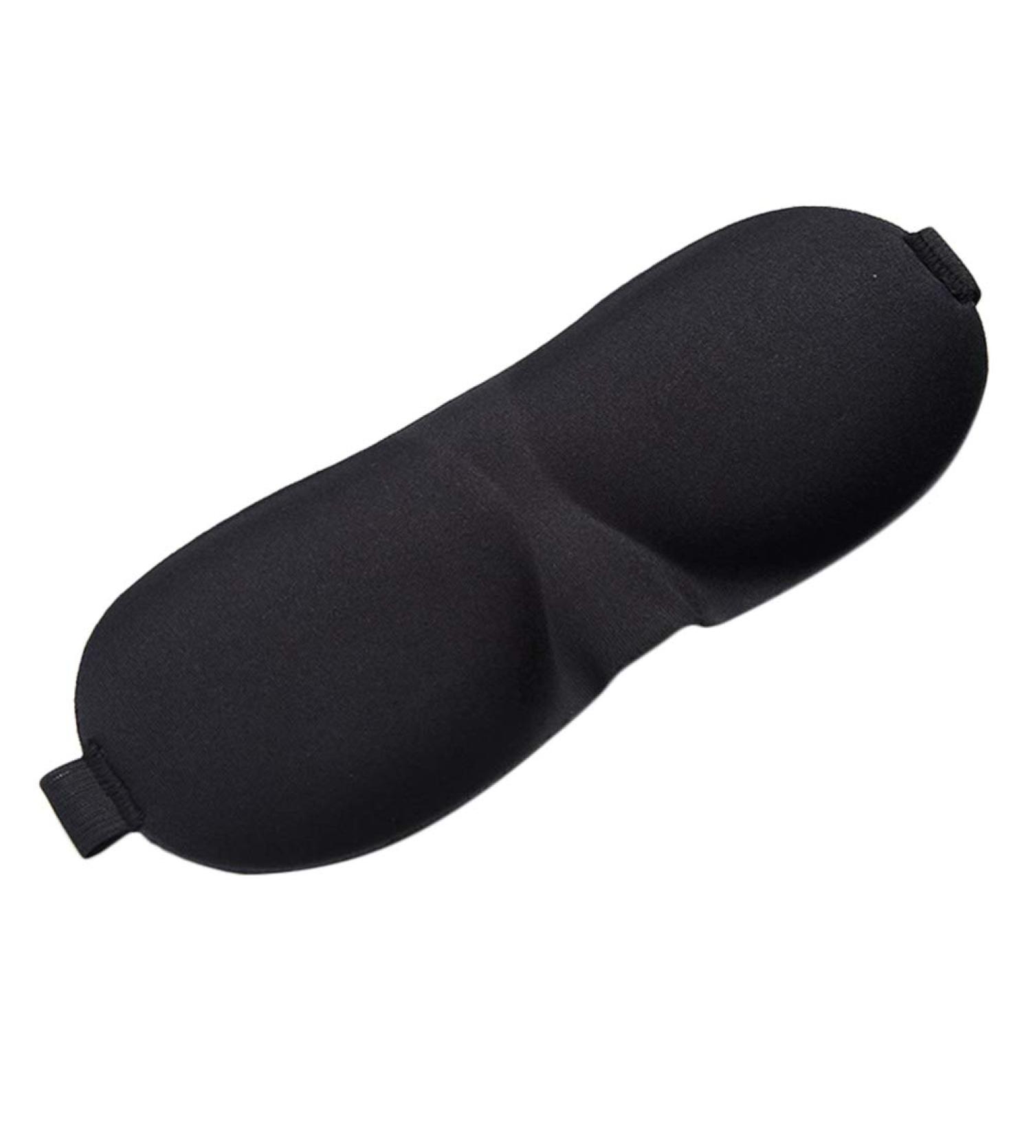 ywbtuechars 3D Eye Mask - Portable Breathable Travel Blindfold Eyeshade Sleeping Aid - Black - Buy Online on GoSupps.com