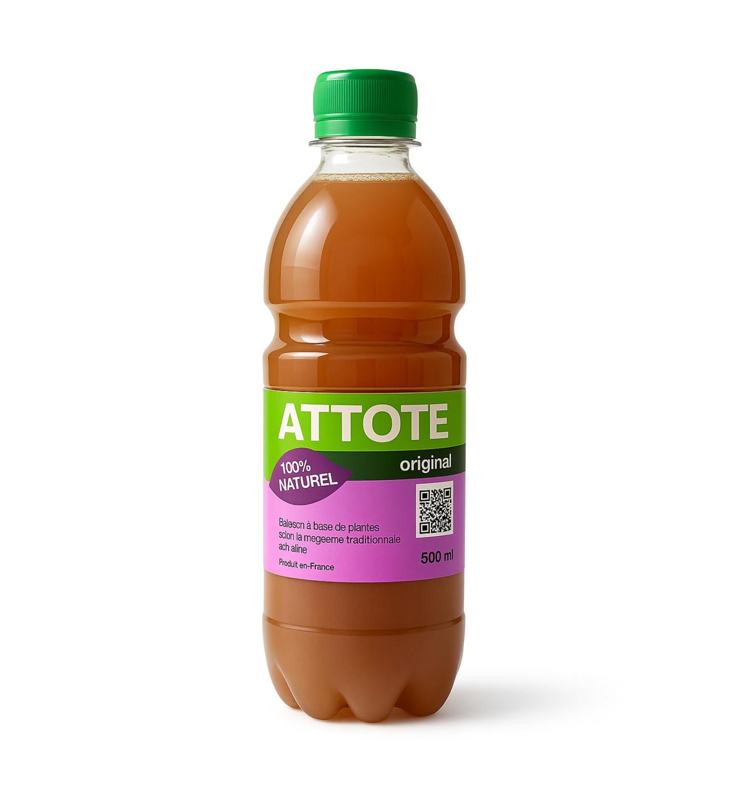 attote original Attote Original Natural Plant-Based Drink 500 ml Preservative-Free Made in France