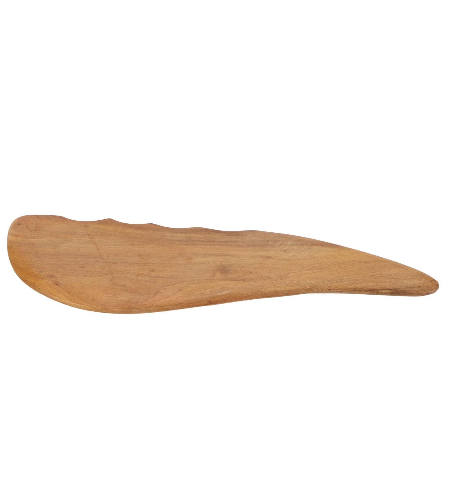 Verdant Touch Gua Sha Massage Tool - Natural Wood Sickle Shape Board for Face & Body Massage Fat Loss & Scalding Relief - Buy Online on GoSupps.com