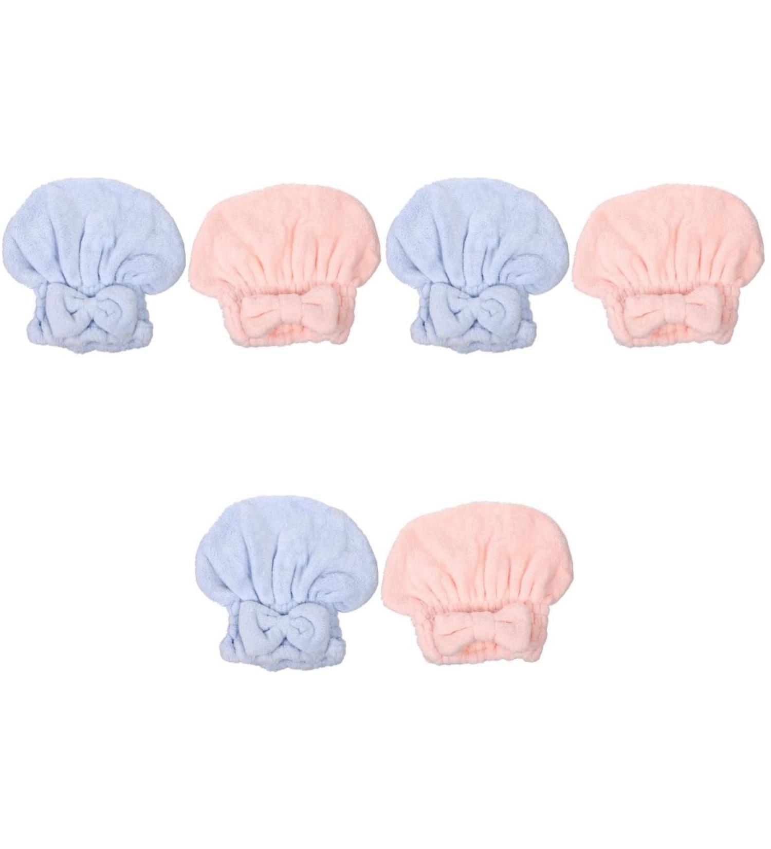 MAGICLULU 6 Pcs Coral Fleece Dry Hair Hat Hats for Women Scrunchies for Girls Quick Dry Hair Pumpkin Accessories Washing Caps Coral Fleece Hair Dry Hat Miss Elasticity Hair Ring - Buy Online on GoSupps.com