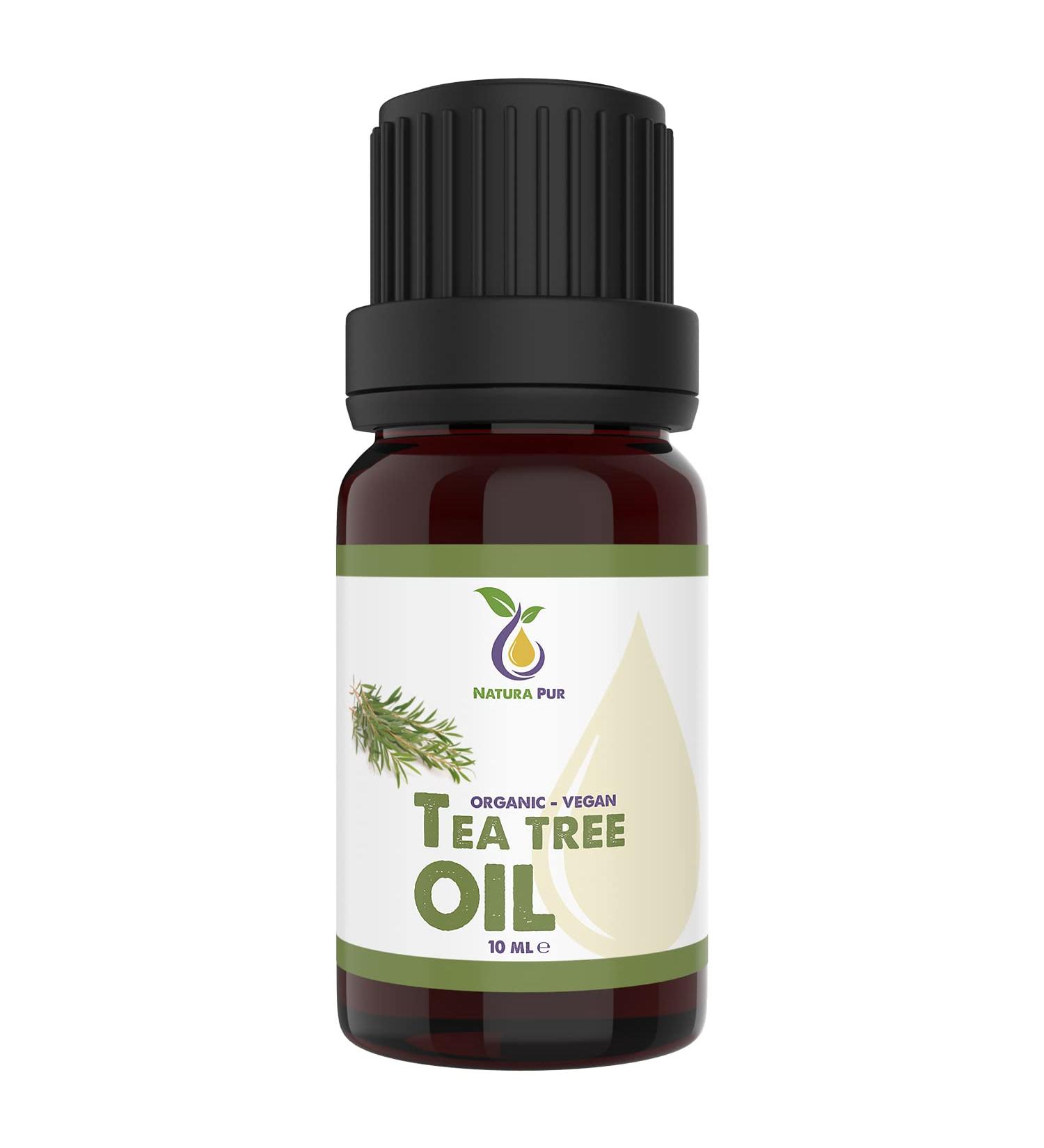 Tea Tree Oil 10ml Vegan 100% Pure Tea Tree Essential Oil from Australia Care for blemished Skin inflammatory Skin Conditions Anti-pimples and Acne - Buy Online on GoSupps.com