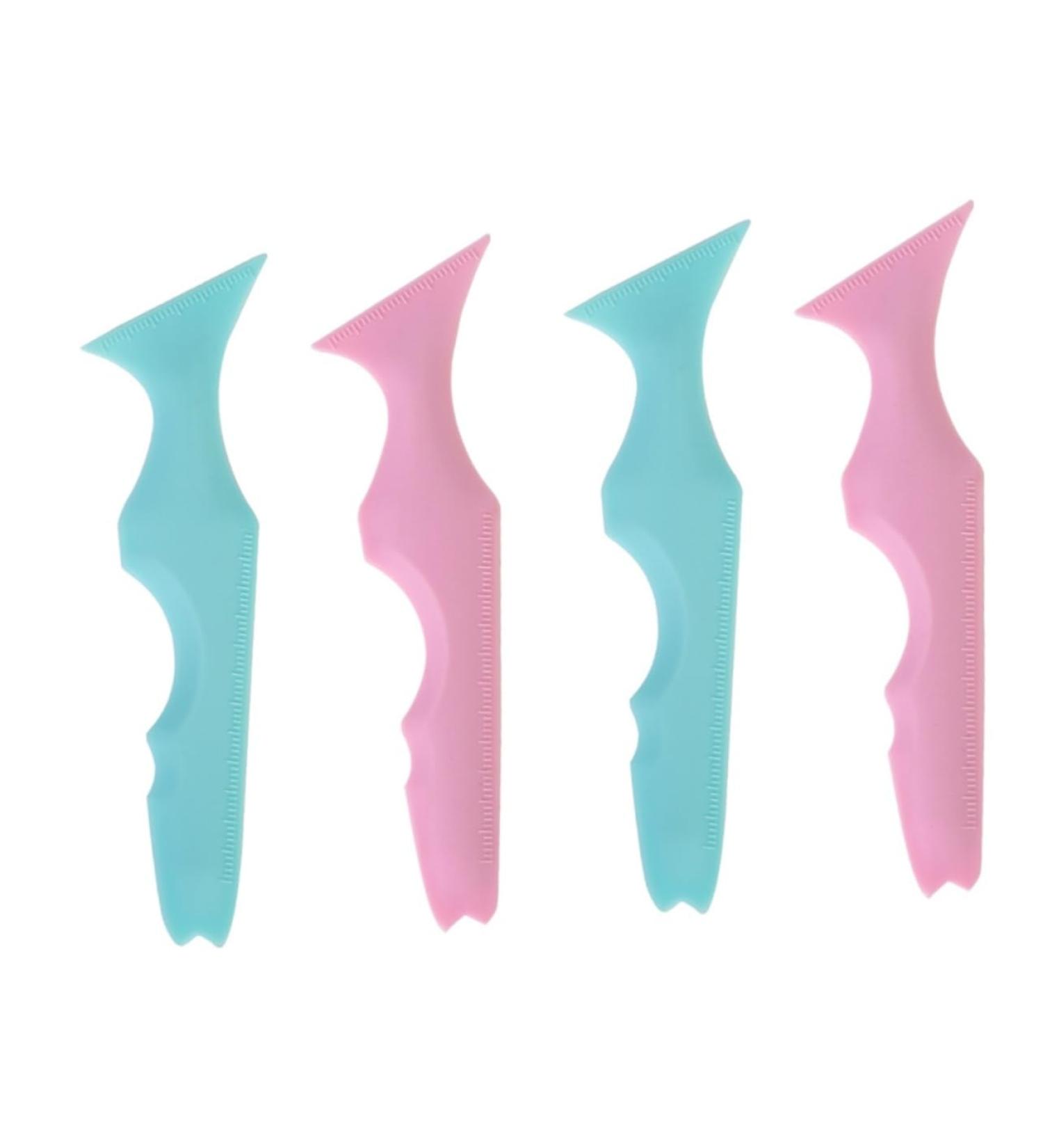 FOMIYES 4 Pcs Silicone Beauty Ruler Eyeshadow Eyeliner Stamp Eyeliner Guide Template Beauty Tools Protection - Buy Online on GoSupps.com