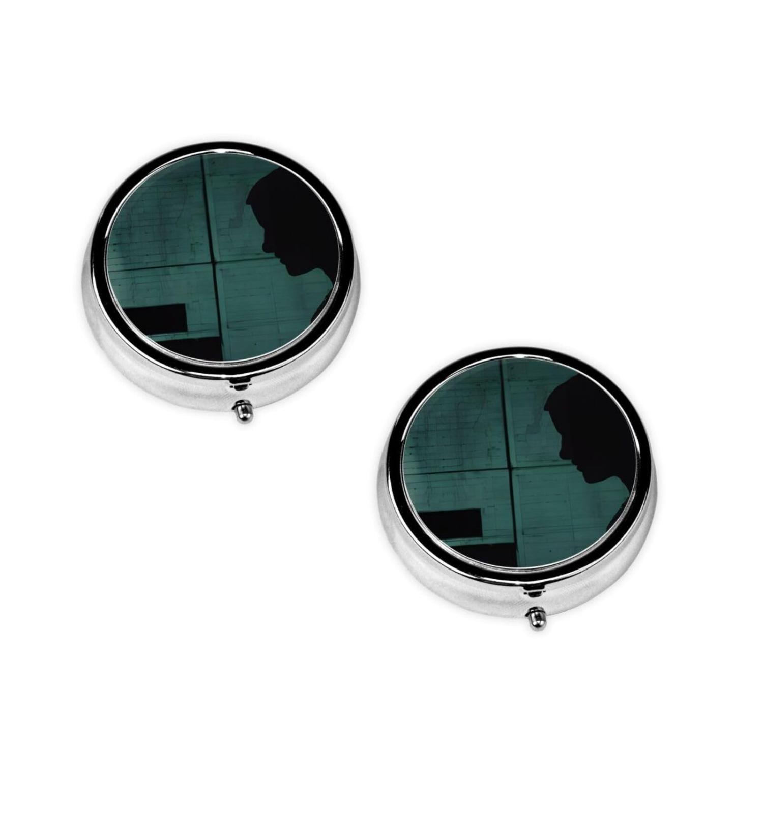 Hacker Attack Printed Mini Round Pill Box | 3 Compartment Travel Pill Organizer | Portable Medicine Case for Home & Office - Buy Online on GoSupps.com