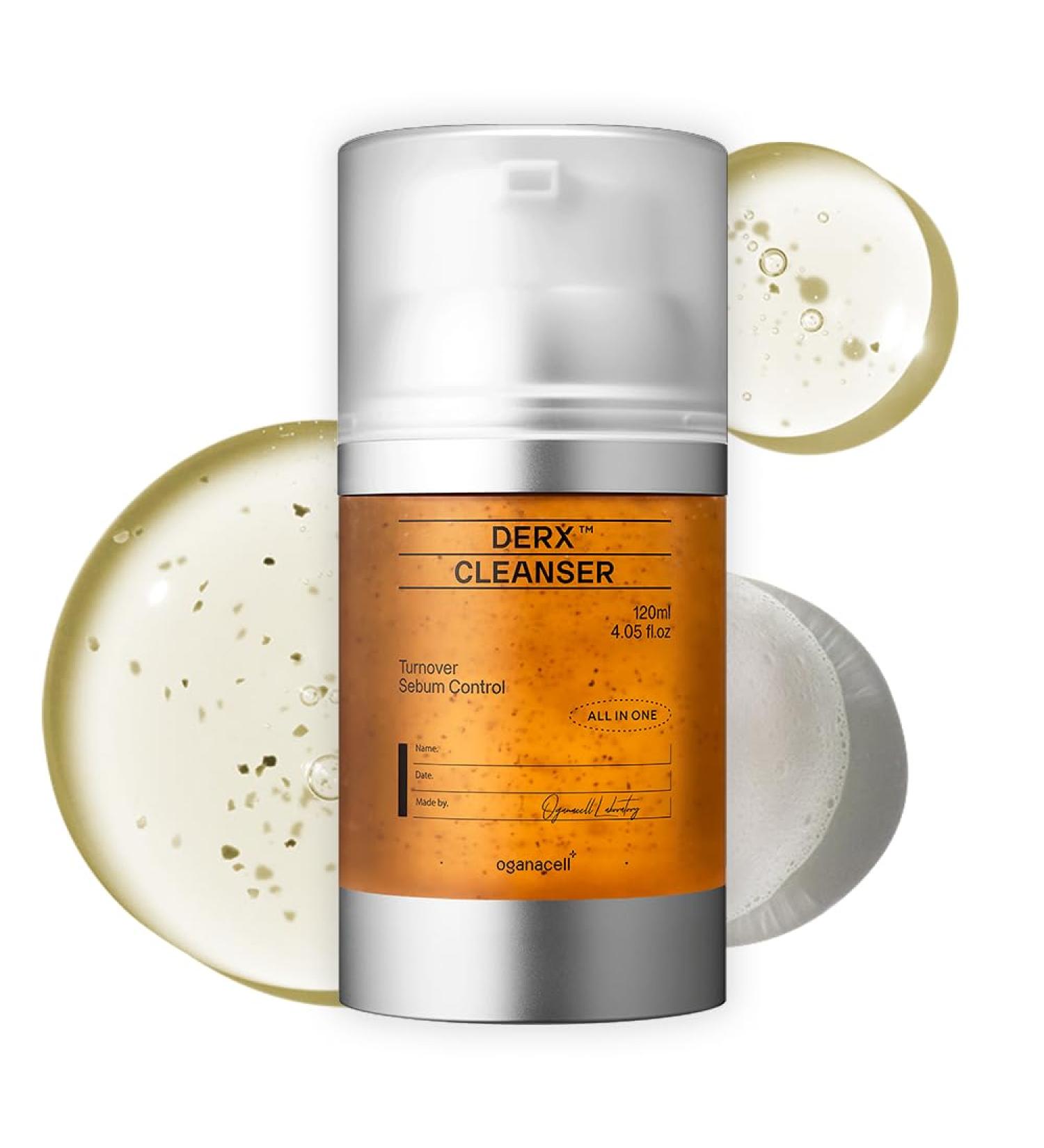 OGANA CELL DERX Revitalizing Facial Cleanser with Peptides & Walnut Microbeads - Gentle Exfoliating Gel To Foam for all Skin Korean Clinic-Developed (120ml/4.05 fl.oz.) - Buy Online on GoSupps.com