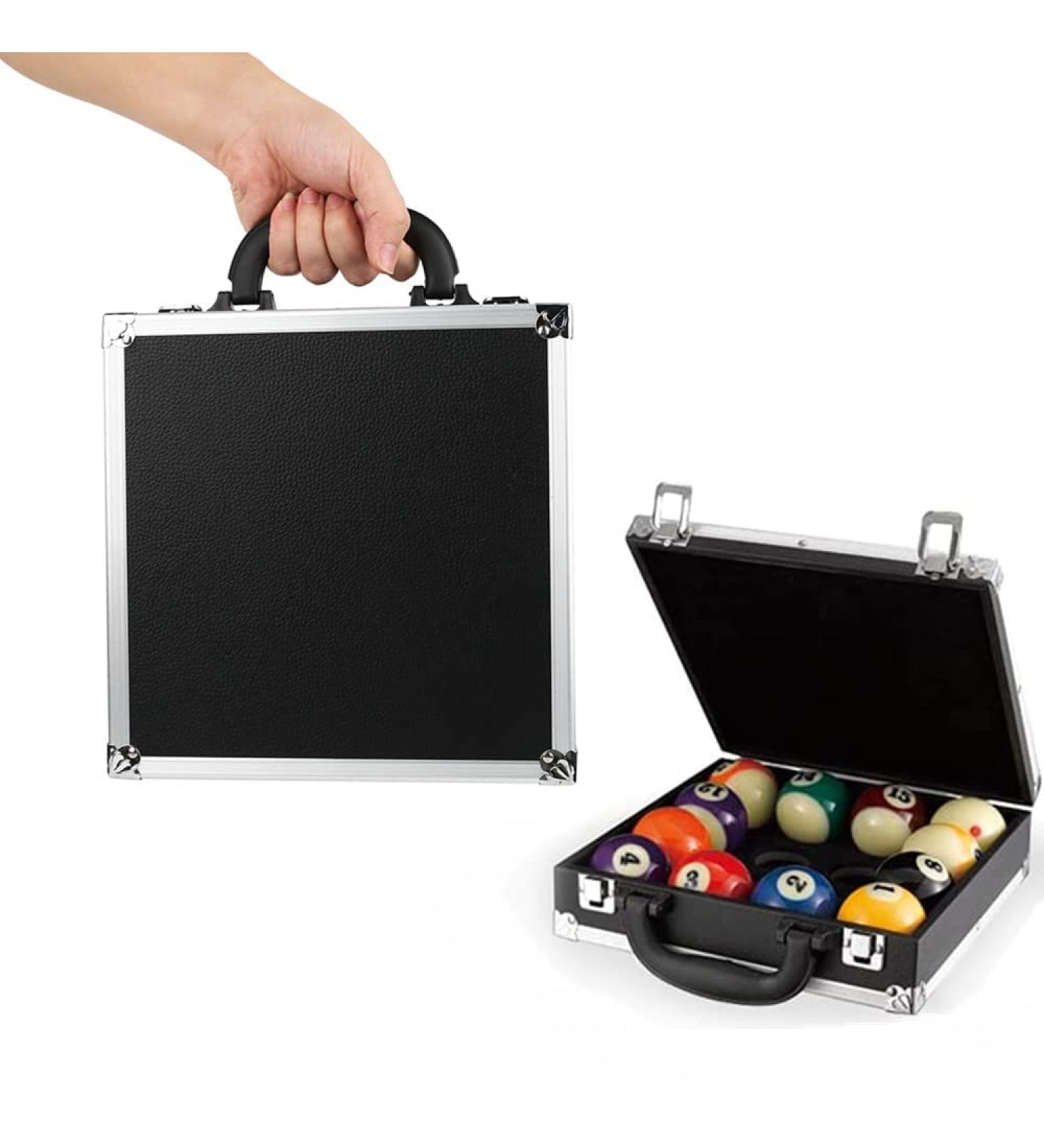 Salutuya 16 Ball Billiard Storage Case - Pool Balls Carrying Box for Billiards Lovers - Buy Online on GoSupps.com