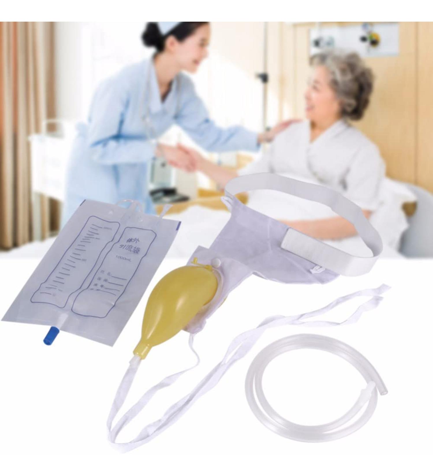 Portable Reusable Male Urinal Bag | Elastic Waistband Pee Collector for Men - Ideal for Travel & Outdoor Use - Buy Online on GoSupps.com