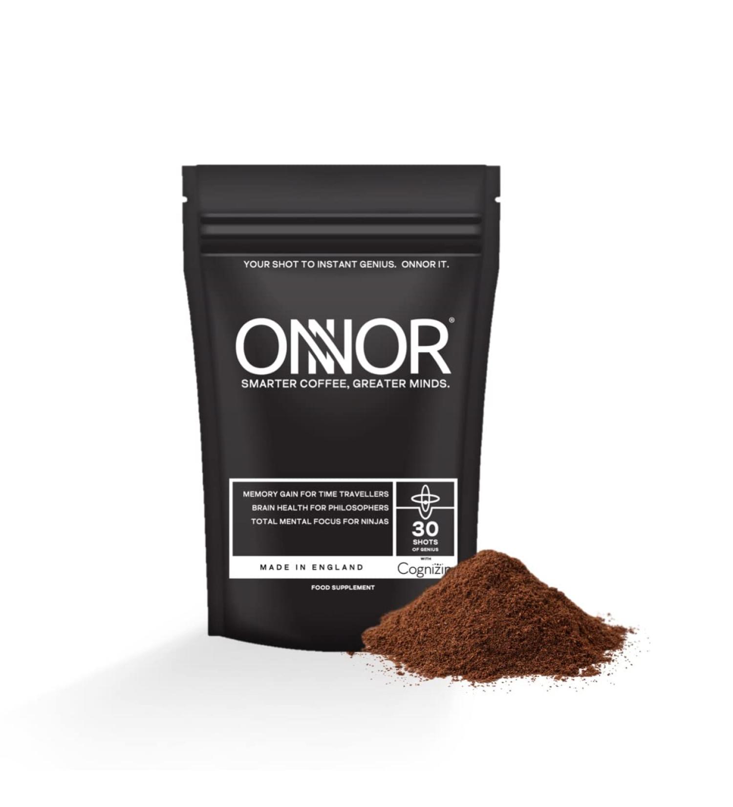 ONNOR Instant Genius Coffee Nootropic Infused Instant Coffee - Improve Focus Memory Cognitive Function and 30 Servings - Buy Online on GoSupps.com