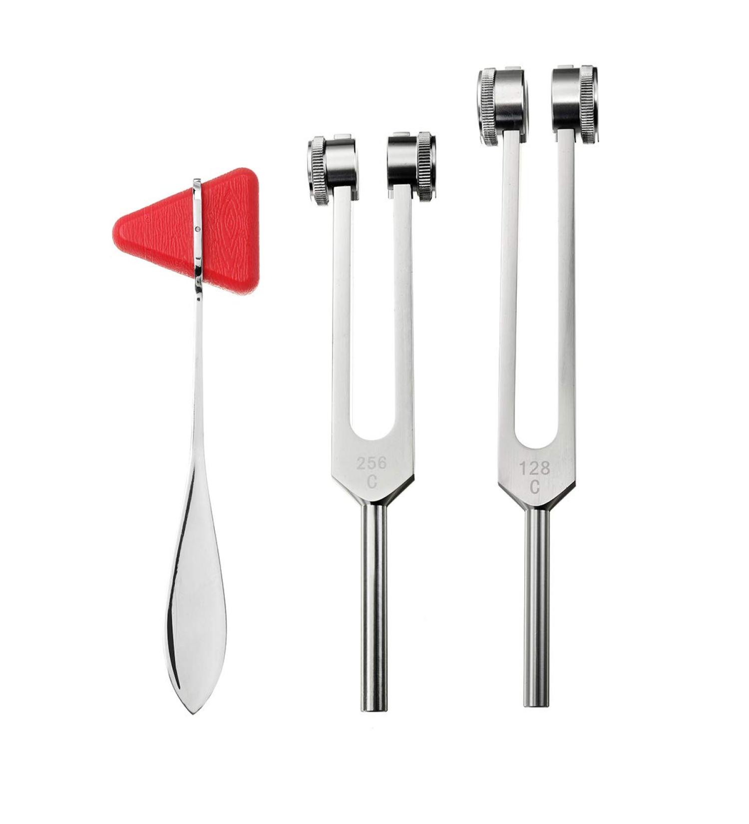 SONSAN 128Hz 256Hz Tuning Fork Percussion Hammer Set Medical Surgical Physical Diagnostic Instrument Kit - Buy Online on GoSupps.com