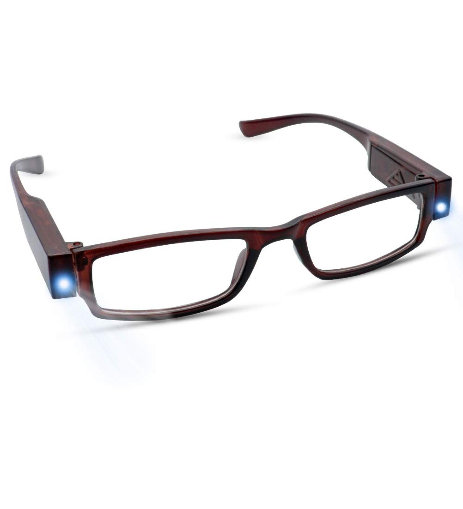 LED Reading Glasses with Lights - Bright Lighted Magnifier for Nighttime Reading - Compact Unisex Eyewear for Clear Vision - Buy Online on GoSupps.com
