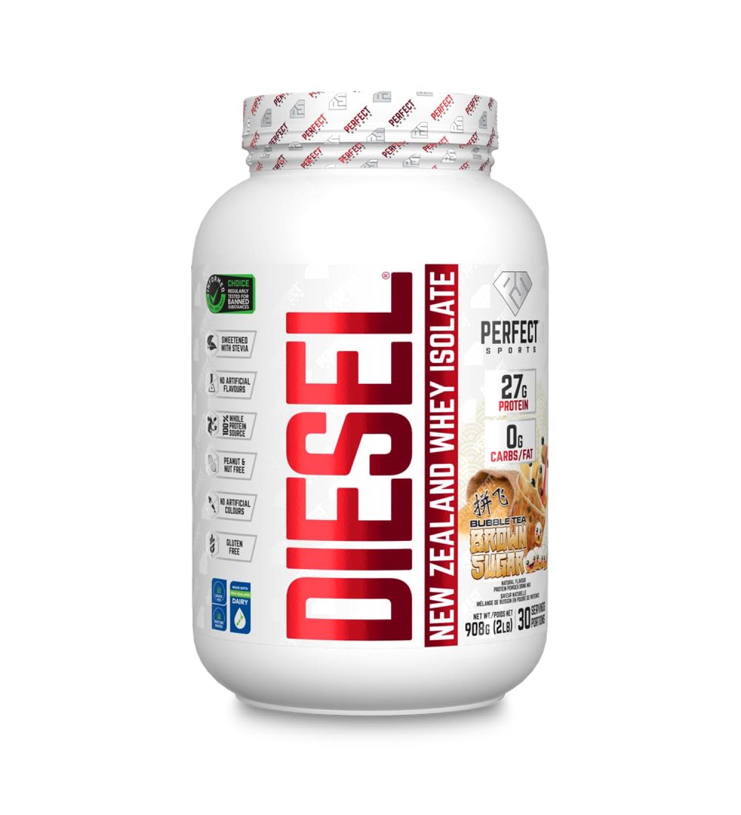 DIESEL - New Zealand Whey Protein Isolate 2lb Brown Sugar - Buy Online on GoSupps.com