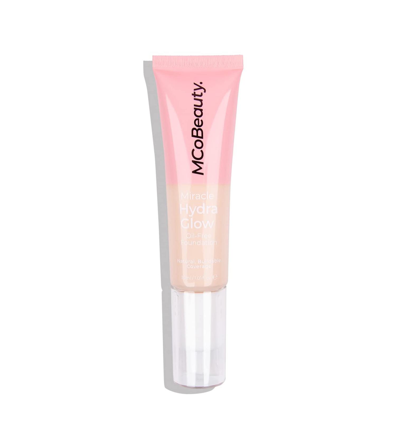MCoBeauty Miracle Hydra Glow Water-Based Foundation - Light-Medium Coverage - Natural Satin Finish - True Ivory 1oz - Buy Online on GoSupps.com
