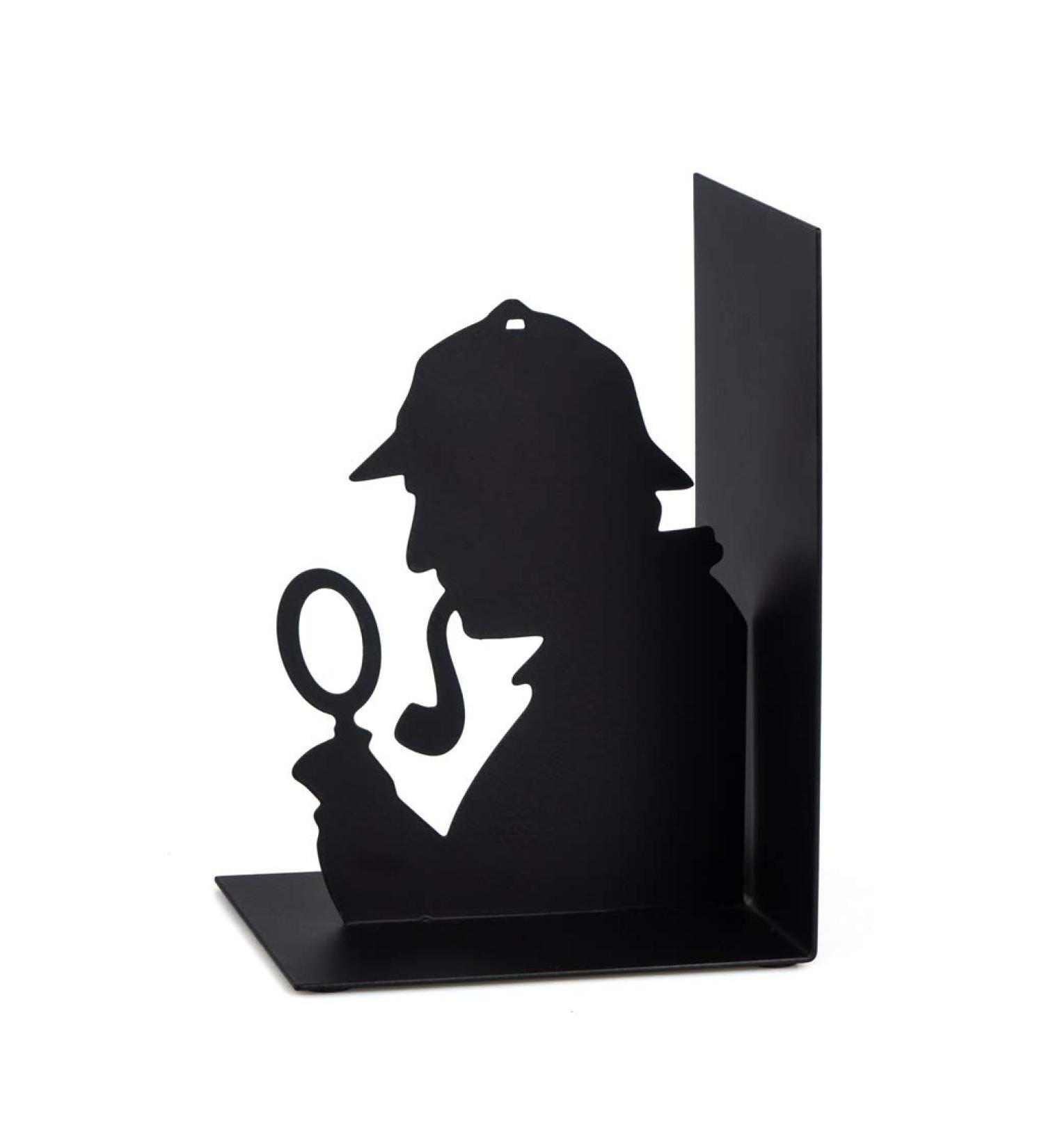 Balvi Sherlock Black Metal Bookend | Original Design | Stylish Home Decor | International Shipping Available - Buy Online on GoSupps.com
