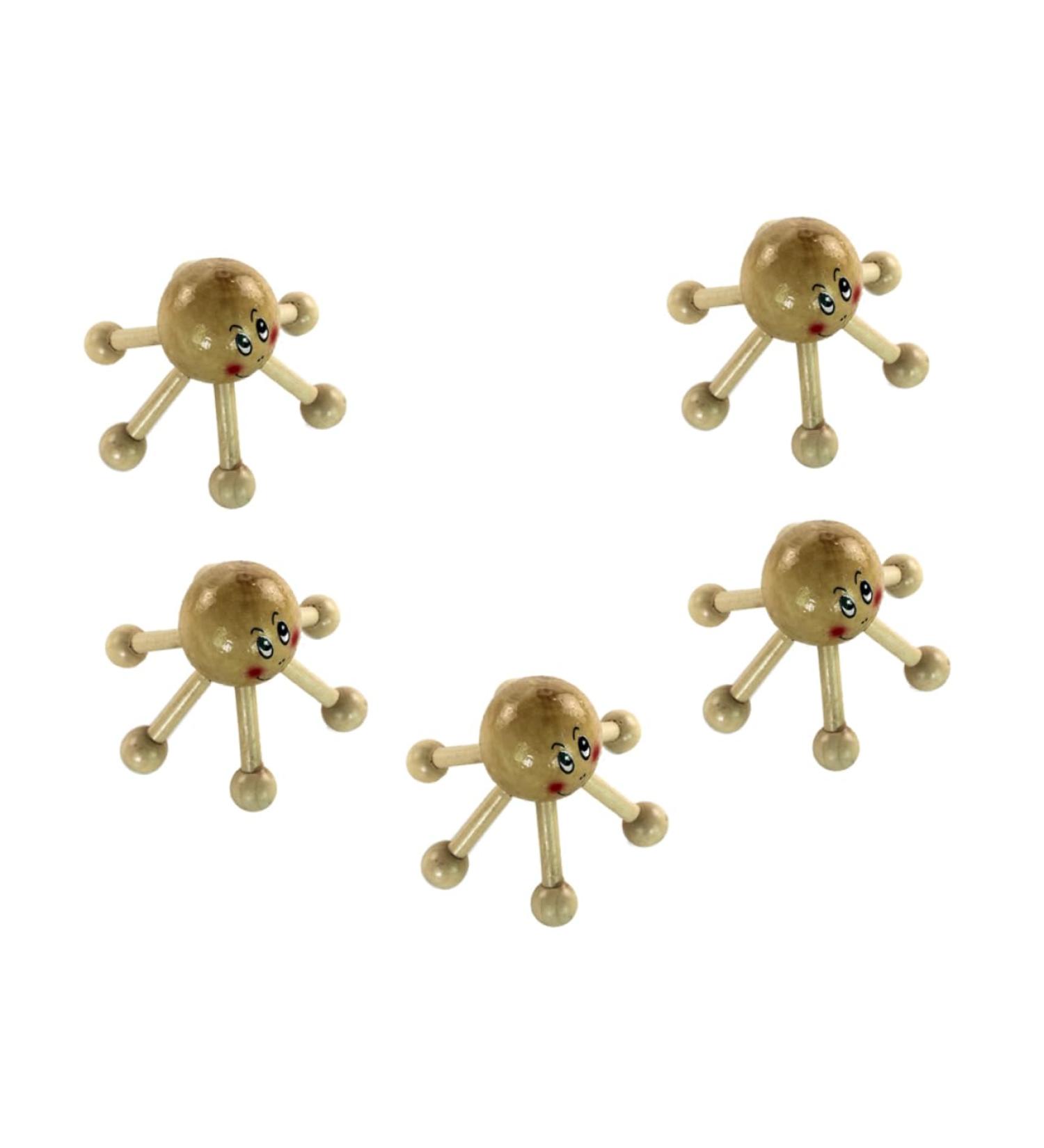 FOMIYES 5pcs Head Accessories Head Wooden Massage Tool Thai Massage Tool Trigger Point Massager Tools Portable Massager Practical Massager Head Massager Bamboo Scroll Wheel - Buy Online on GoSupps.com