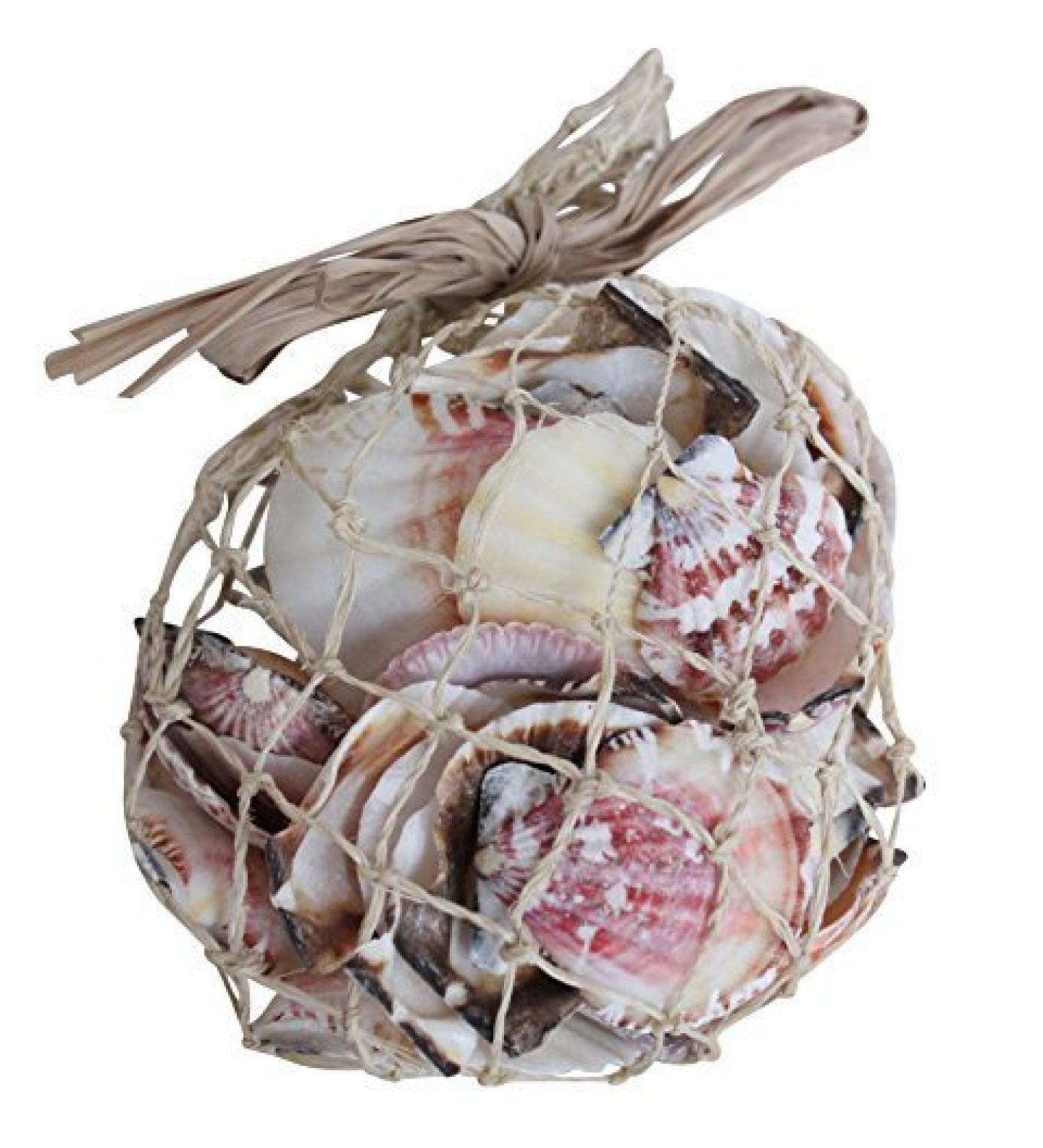 Quay Traders Mixed Sea Shells in Abaca Bag - 350 Grams (4044A)
