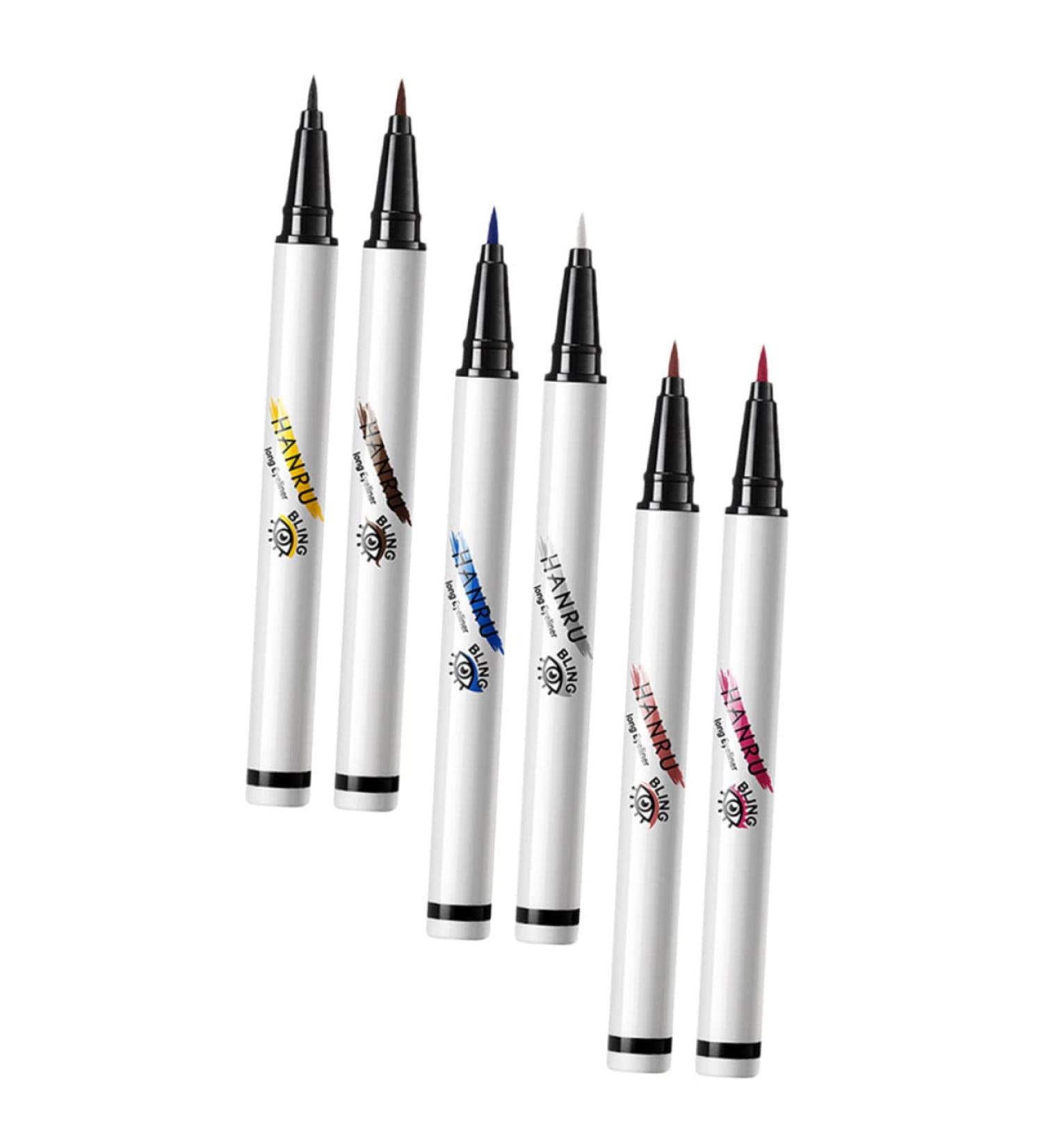 6pcs Waterproof Eye Liner Pencil Eye Liner Pencils Neon Eye Liners Makeup Tool Miss - Buy Online on GoSupps.com