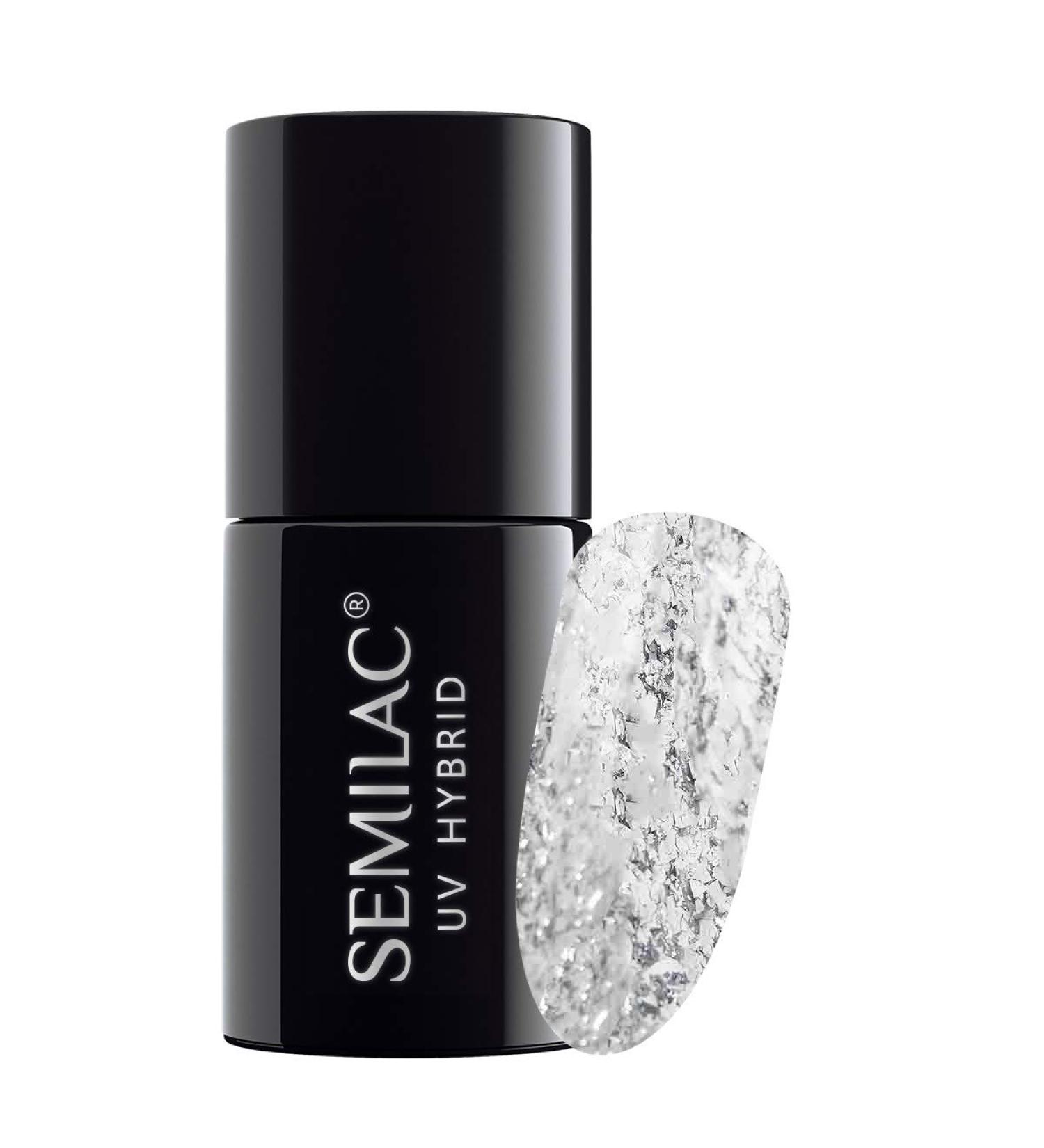 Buy Semilac UV Nail Polish 292 Silver Shimmer 7ml - Best Glitter Collection for Stunning Nails | International Shipping Available - Buy Online on GoSupps.com