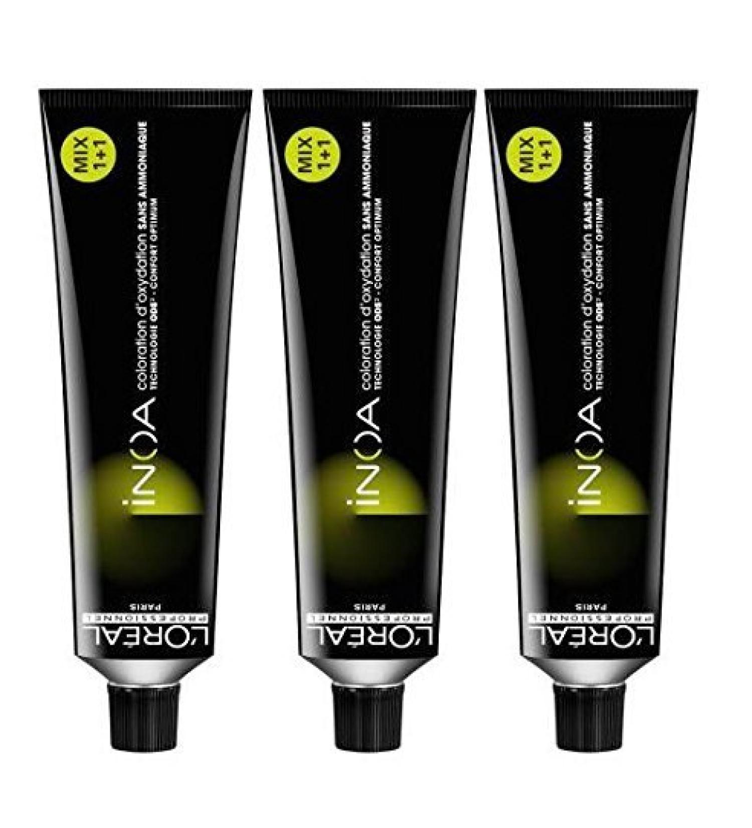 L'Oréal INOA 9.12 Very Light Blonde Ash Irise Hi-Resist Ammonia Free Hair Dye 3 x 60ml