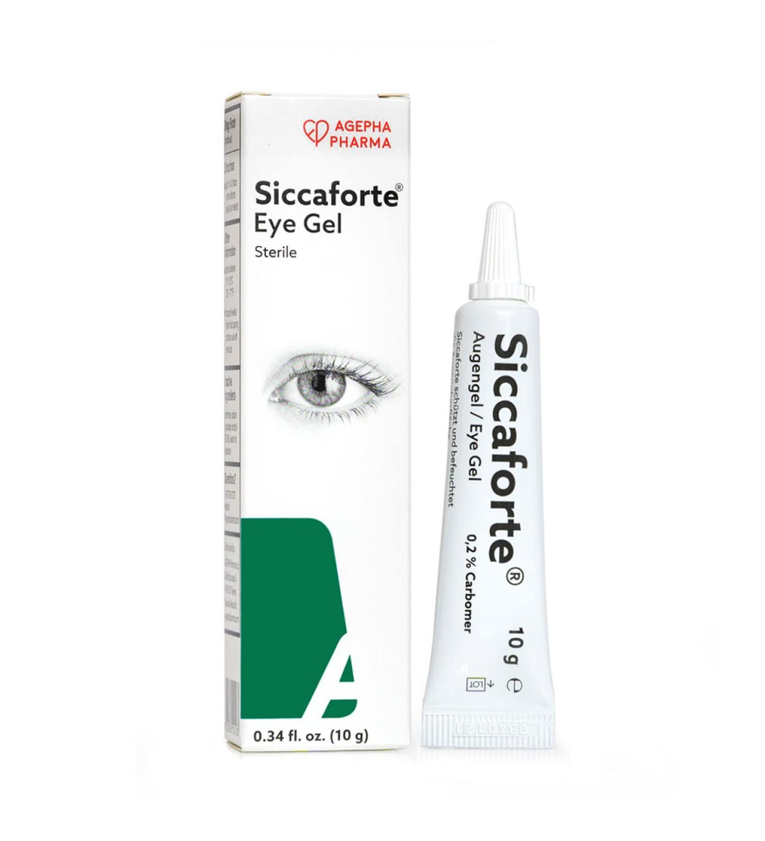 Siccaforte Eye Gel for Dry Eyes with 0.2% Carbomer for Fresh Eyes 0.35 Ounce (Pack of 1) - Buy Online on GoSupps.com