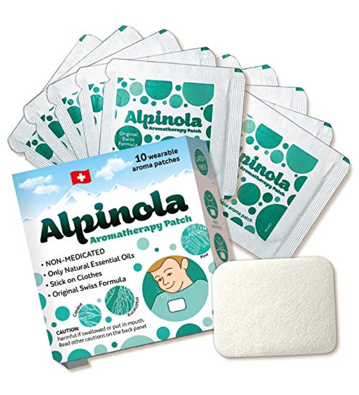 Alpinola Aromatherapy Patches - Essential Oils Non-Medicated (10 Count) - Pack of 10 - Buy Online on GoSupps.com