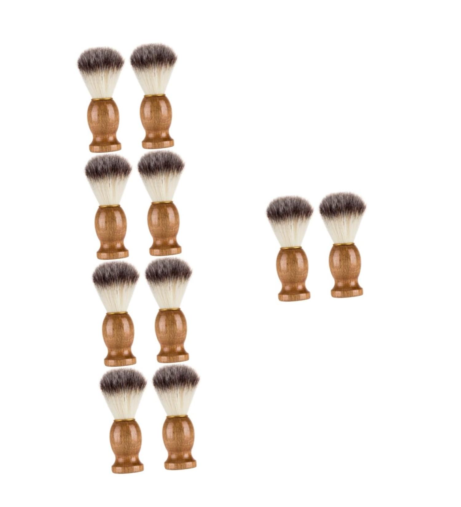 FOMIYES 10 STK Razor Brush - Professional Hairdressing Shaving Accessories for Barbers | Nylon Wool & Steel Shaving Brush - Buy Online on GoSupps.com
