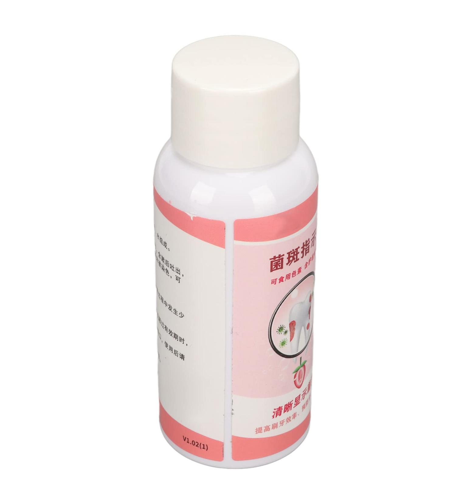 Denturfid 60ml - Fun Tartar Test & Plaque Tie-Tube Agent with Measuring Cup | Brush Your Teeth Properly for Healthy Smiles | International Shipping Available - Buy Online on GoSupps.com