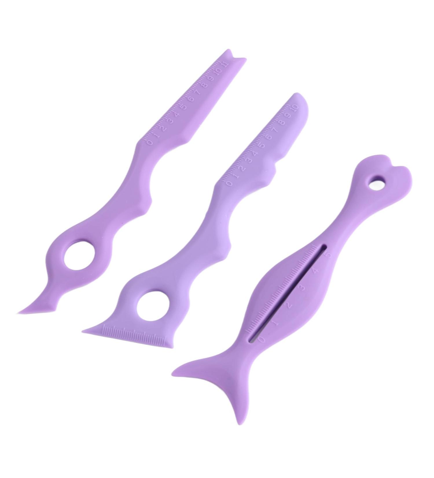 3pcs Silicone Stencil Eyebrow Shaping Stencils Aid Tool for Makeup Beginners - Buy Online on GoSupps.com