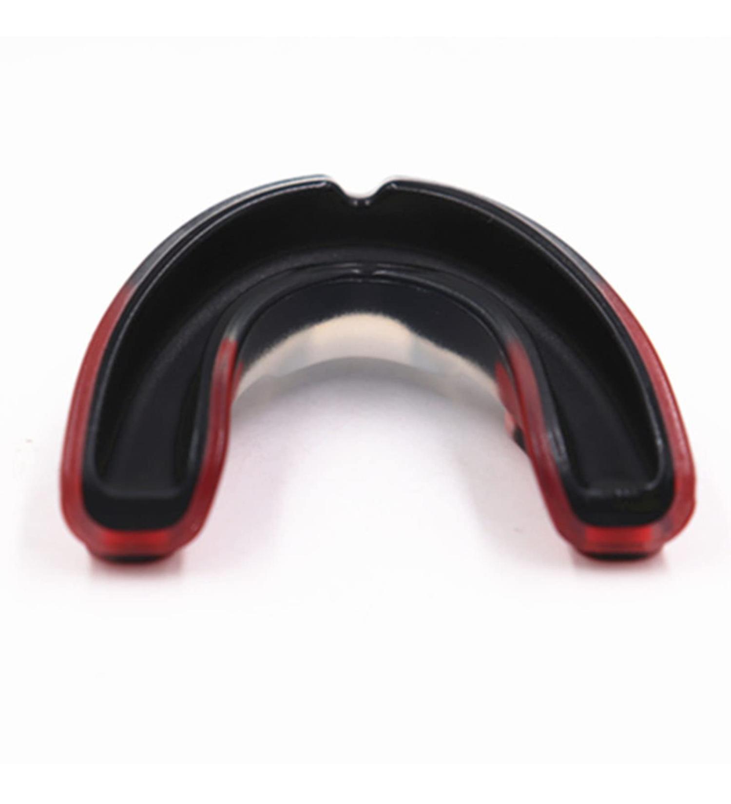 Verdant Touch Athletic Mouthguard | Slim Fit Tooth Protection for Boxing & Soccer | Impact Resistance & Shock Absorption - Black/Red - Buy Online on GoSupps.com
