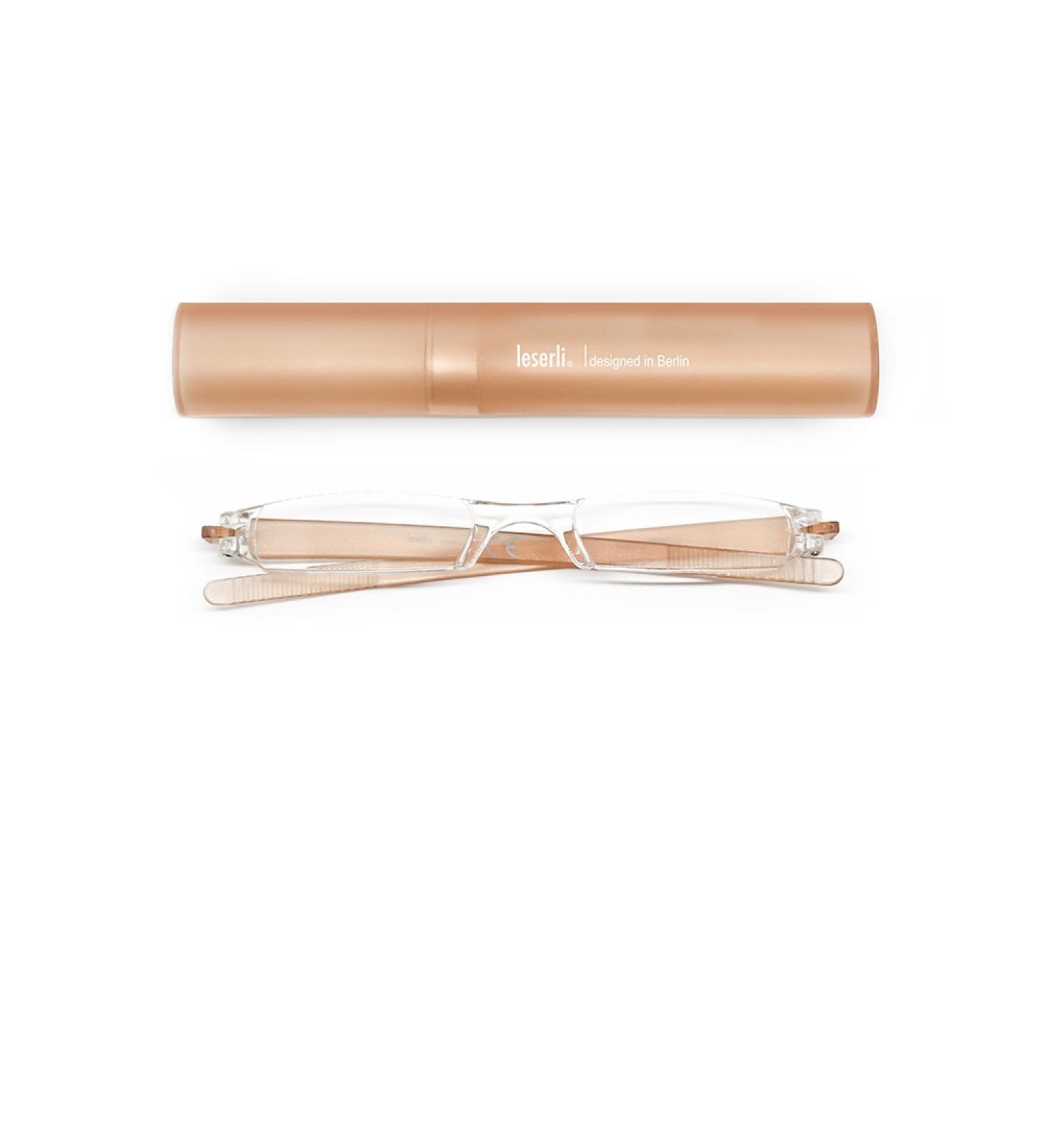 Buy Leserli Compact Lightweight Rimless Reading Glasses +1.5 - Stylish Reading Aid with Case in 4 Colors - Buy Online on GoSupps.com