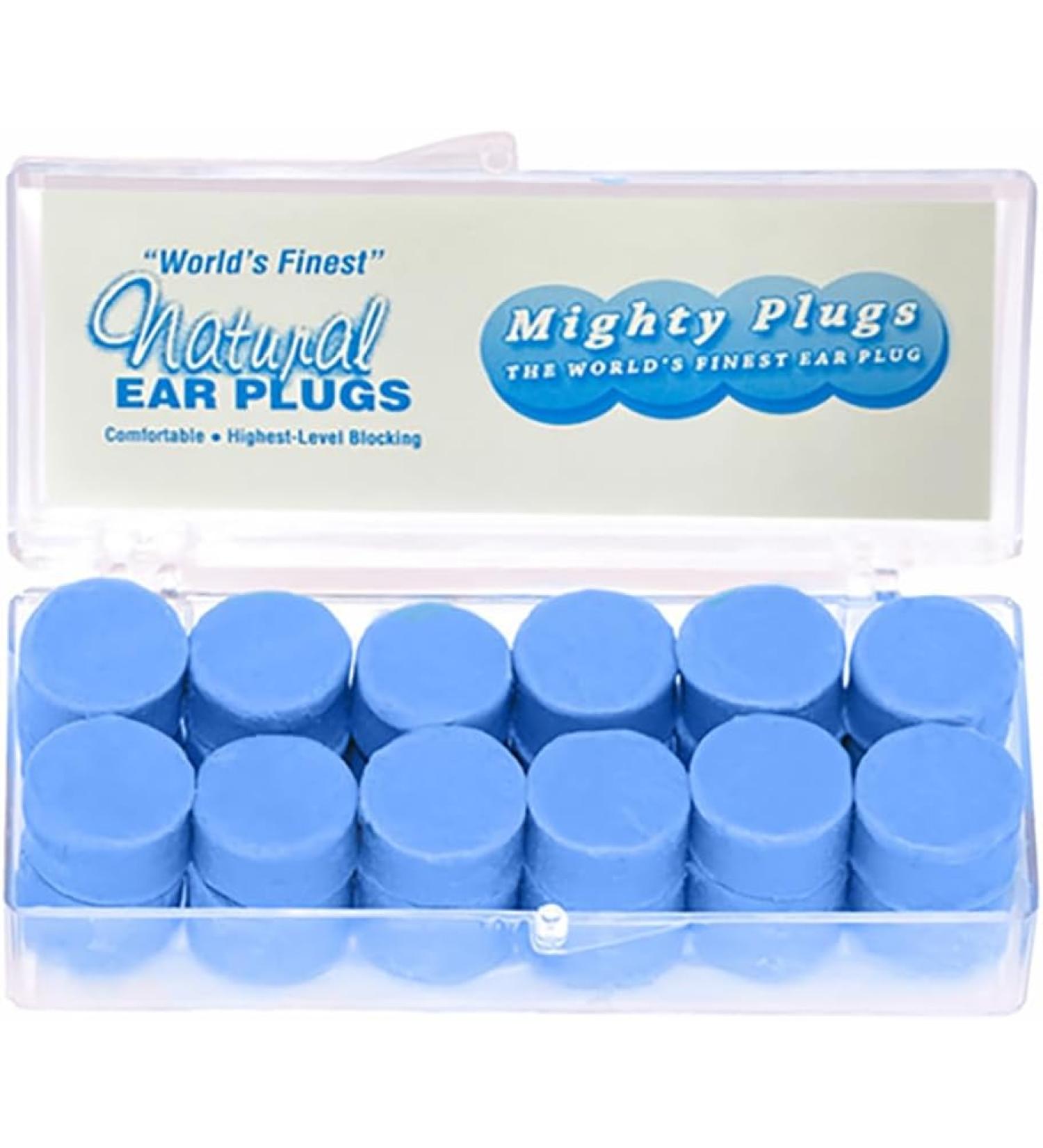 Mighty Plugs (12 Pair) - Pure Beeswax - NRR 34 Sound Blocking - Snore Blocking Ear Plugs for Sleeping and Swimming - Buy Online on GoSupps.com