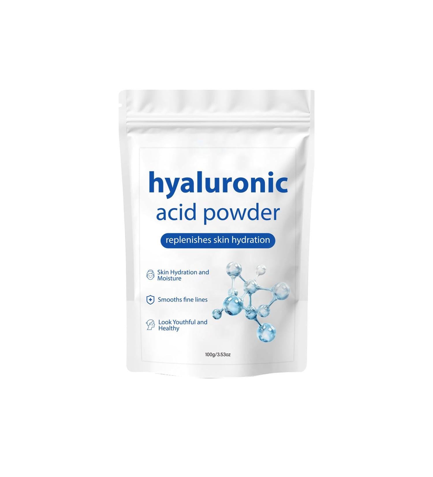 Hyaluronic Acid Powder Low Molecular Weight Organic Hyaluronic Acid Serum Powder for Face. 1Pack 1 Pack 3.53 Fl Oz (Pack of 1) - Buy Online on GoSupps.com