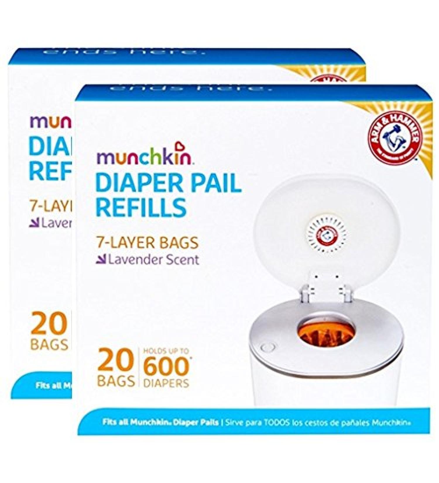 Munchkin Arm & Hammer Diaper Pail Refill Bags - 40 Bags - Buy Online on GoSupps.com