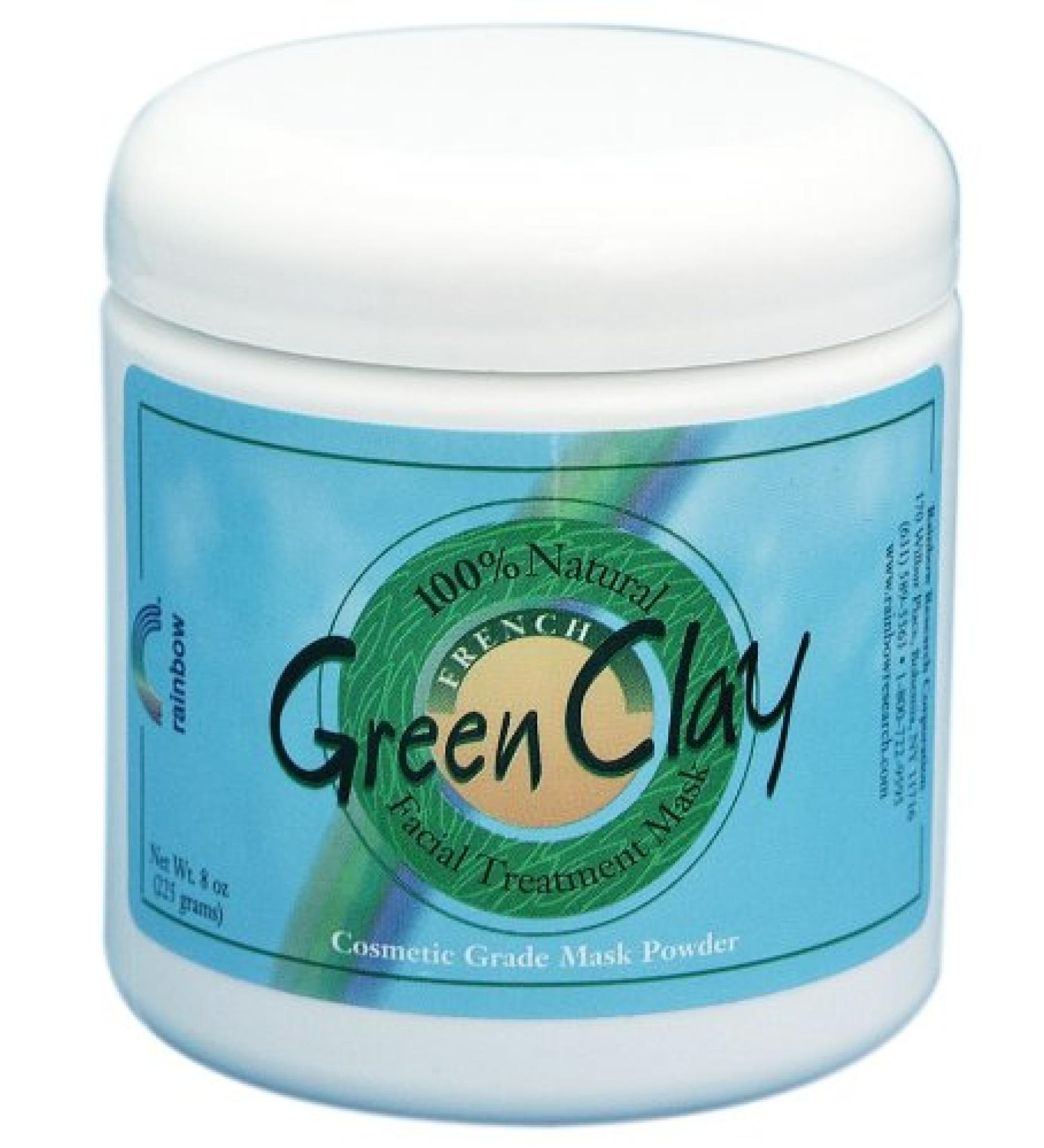 Rainbow Research French Green Clay Facial Treatment Mask Powder 8 oz (225 g)