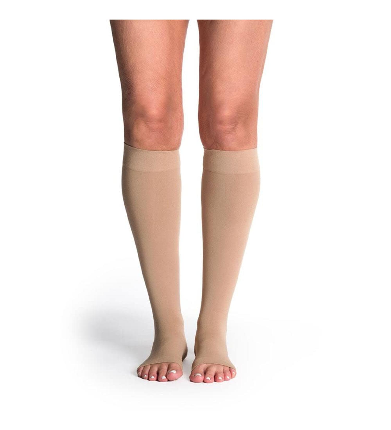 Buy SIGVARIS Women s Soft Opaque 840 Open Toe Calf-High Socks 20-30mmHg - Chai Chai SS - Small Short | International Shipping Available - Buy Online on GoSupps.com