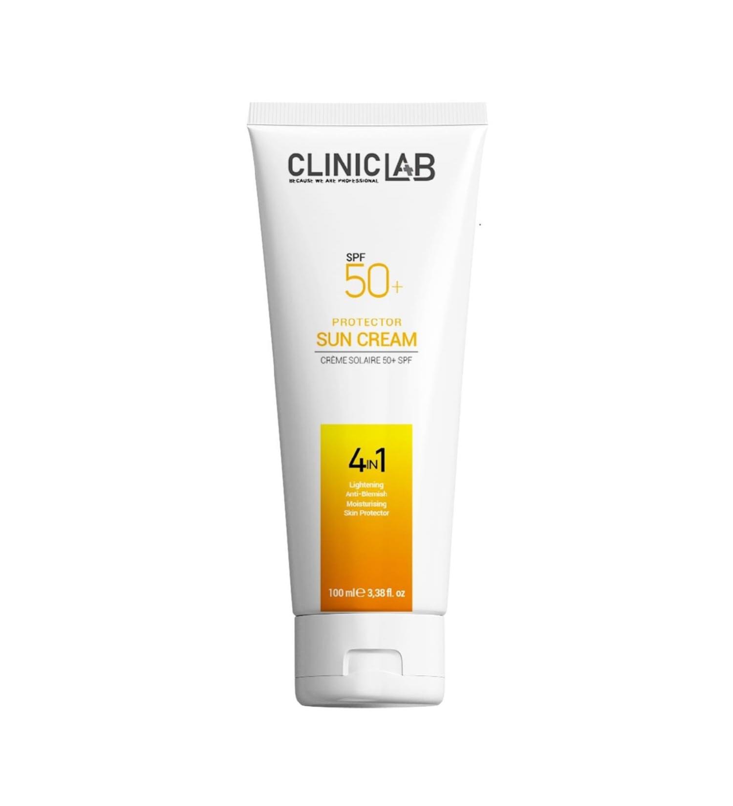 Cliniclab 50+Spf Protector Sun Cream 100 Ml - Tube - Buy Online on GoSupps.com