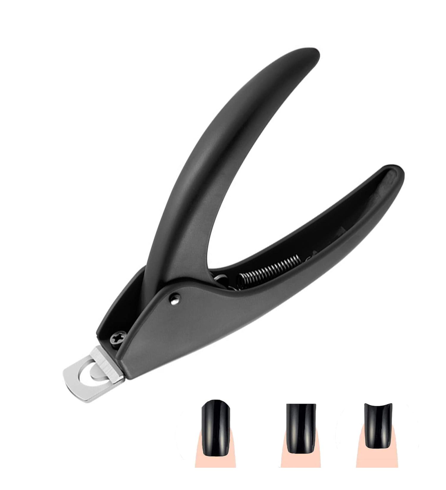JeoPoom Professional Nail Clipper Acrylic Tips Cutter - Black | Manicure Pedicure Trimmer Tool - Buy Online on GoSupps.com