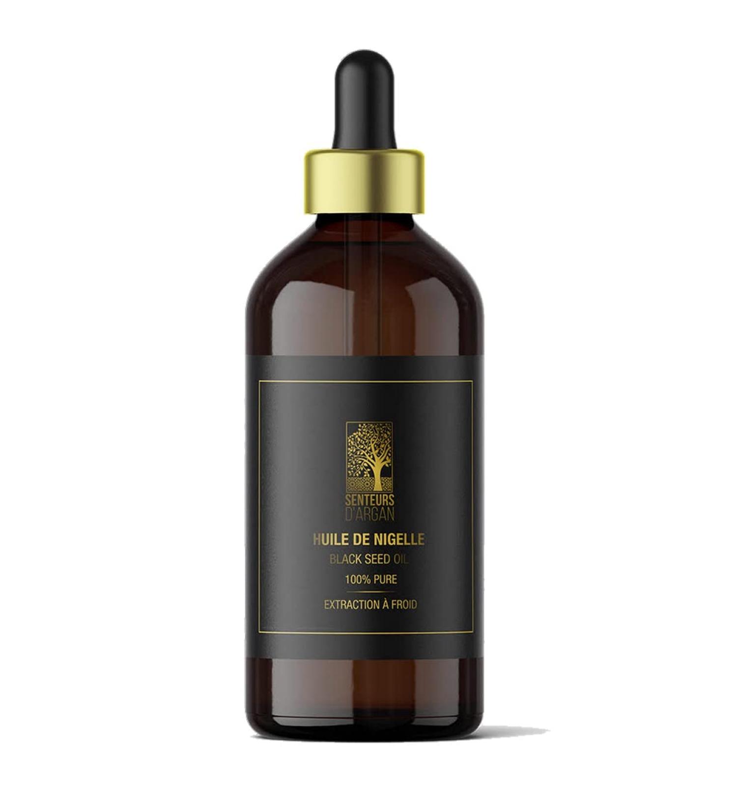 S.A Pure Nigella Oil Cold Pressed -100 ml - Nigella Oil Food and Cosmetic Oil 100% Pure and Natural Moroccan Black Seed Oil Care for Hair Face Body - Buy Online on GoSupps.com