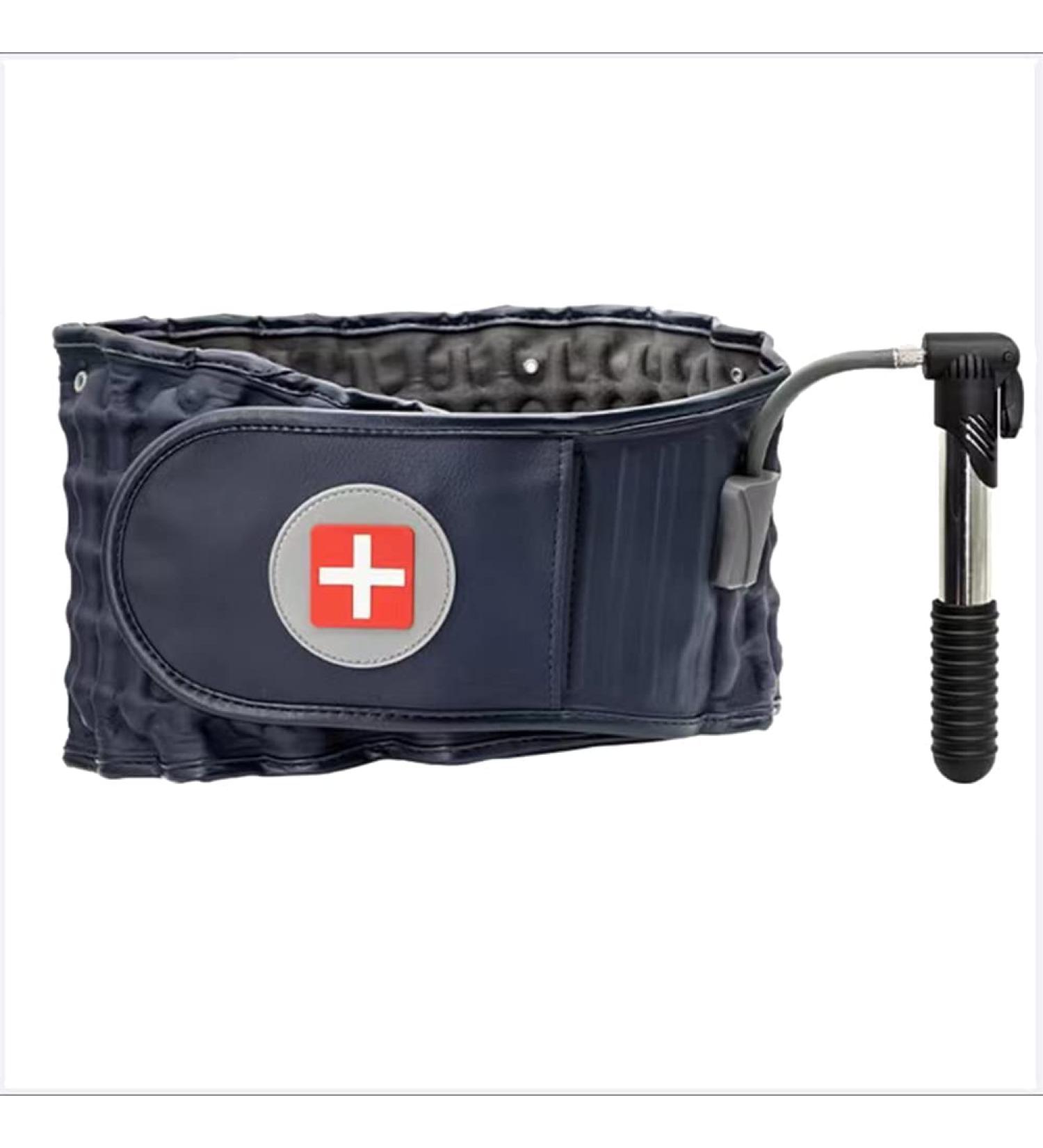 Xidit Inflatable Waist Bandage & Traction Belt for Lumbar Support | Back Relief & Massage Device | Unisex | Navy Blue - Buy Online on GoSupps.com