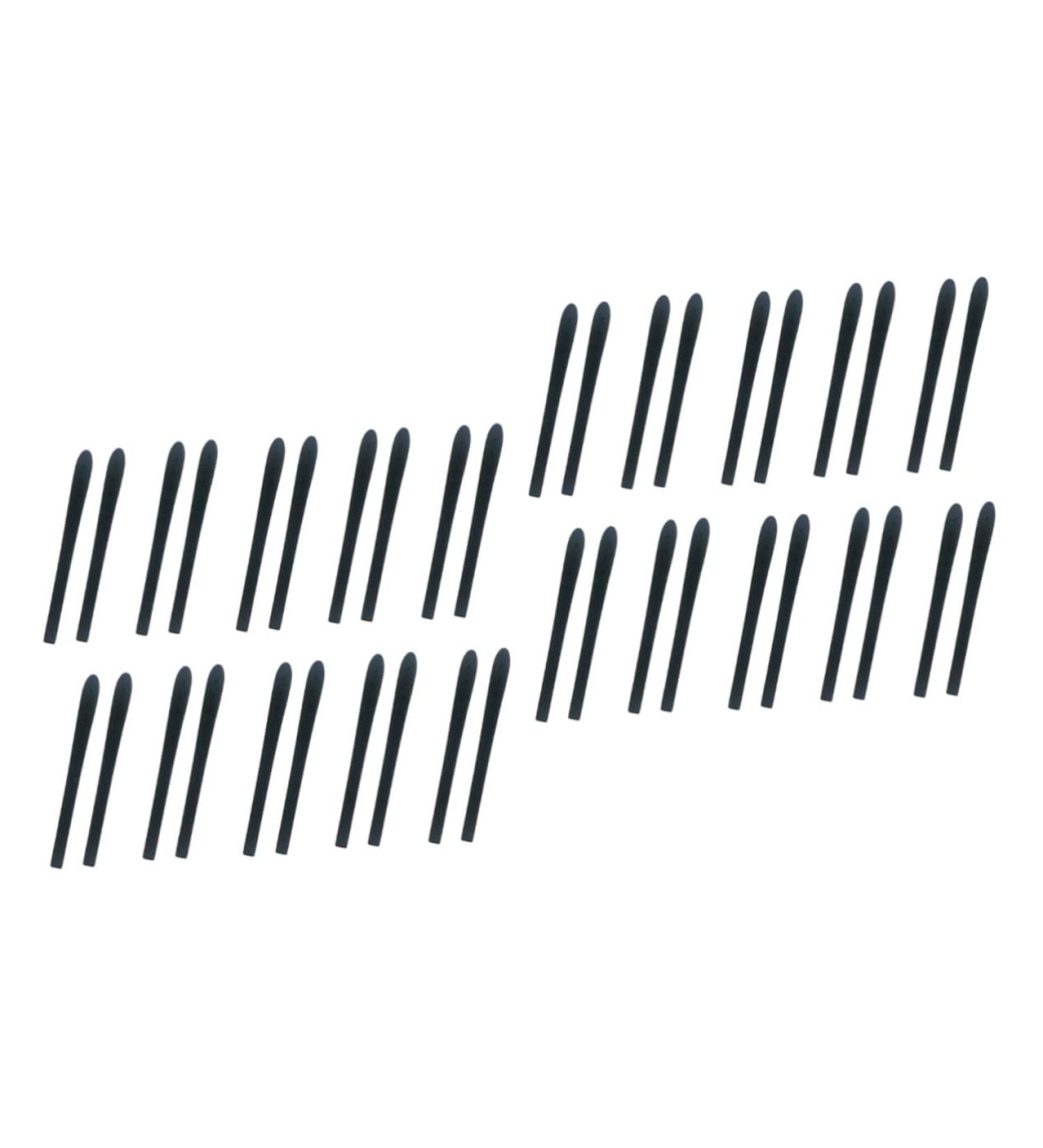 Lurrose 20 Pairs Silicone Eyewear Handles - Non-Slip Glasses Frame Covers for Sunglasses - Anti-Slip Ear Grips 7.3cm x 0.68cm Black - Buy Online on GoSupps.com