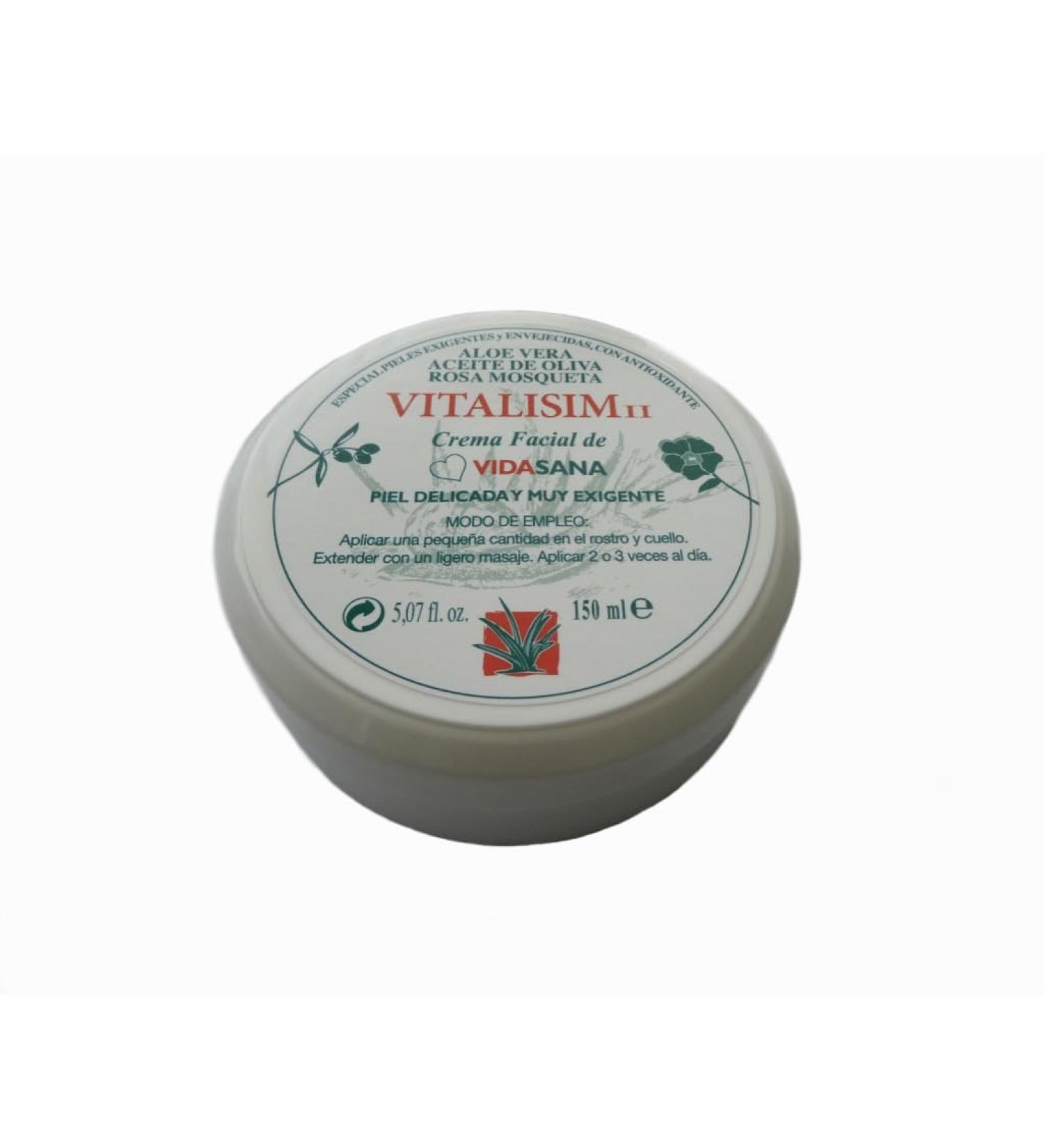 Face Cream with Aloe Vera Snail Slime Rosehip Oil Olive Oil with Vitamins 150ml From Spain