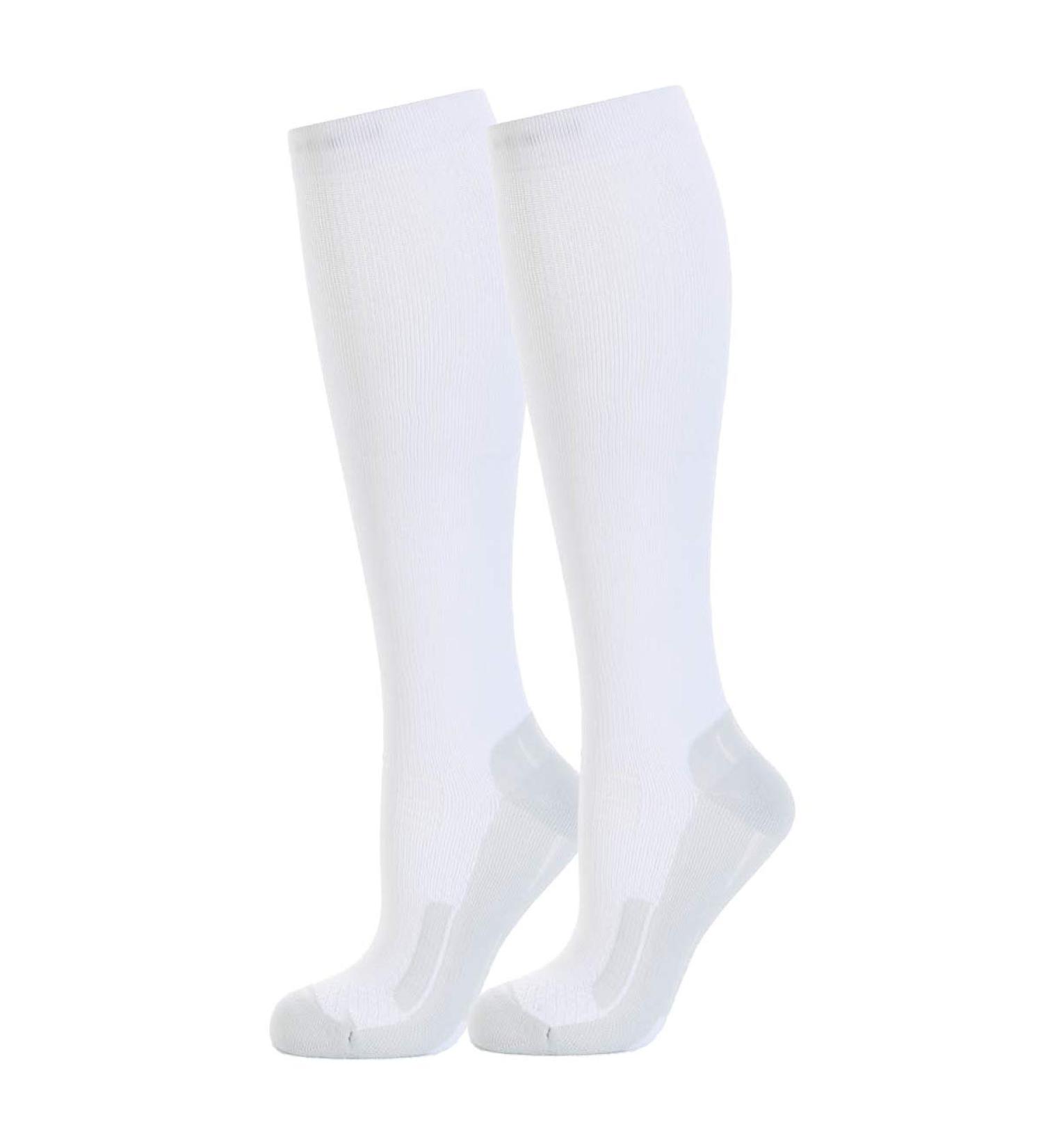 Safersox Sports Compression Stockings - White Size 39-42 | Enhance Performance & Recovery | International Shipping - Buy Online on GoSupps.com