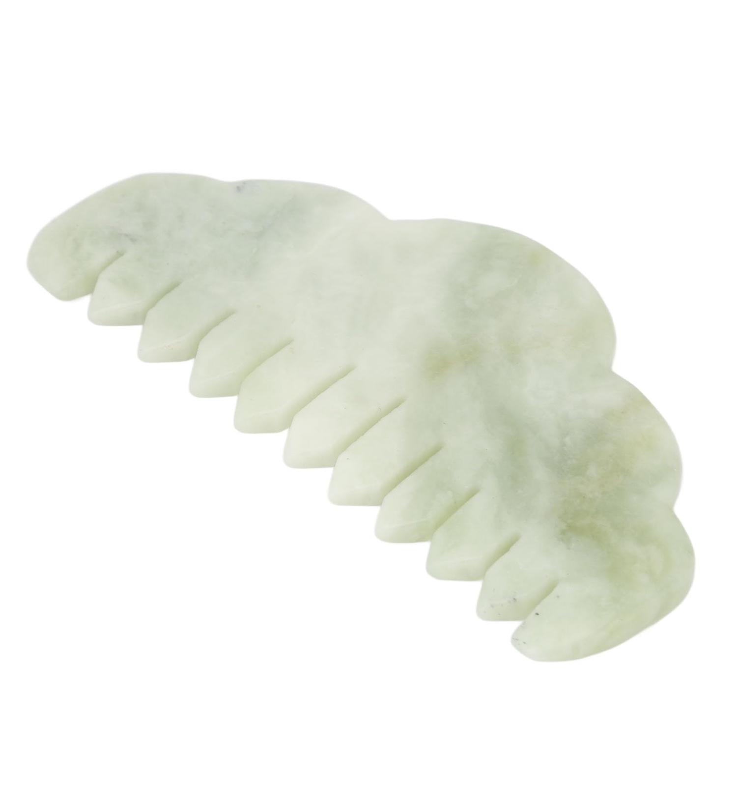 Ververt Touch Jadestone Head Therapy Massager - Scalp Massager for Bald Resistance Gua Sha Comb & Natural Skin Care Tool - Buy Online on GoSupps.com