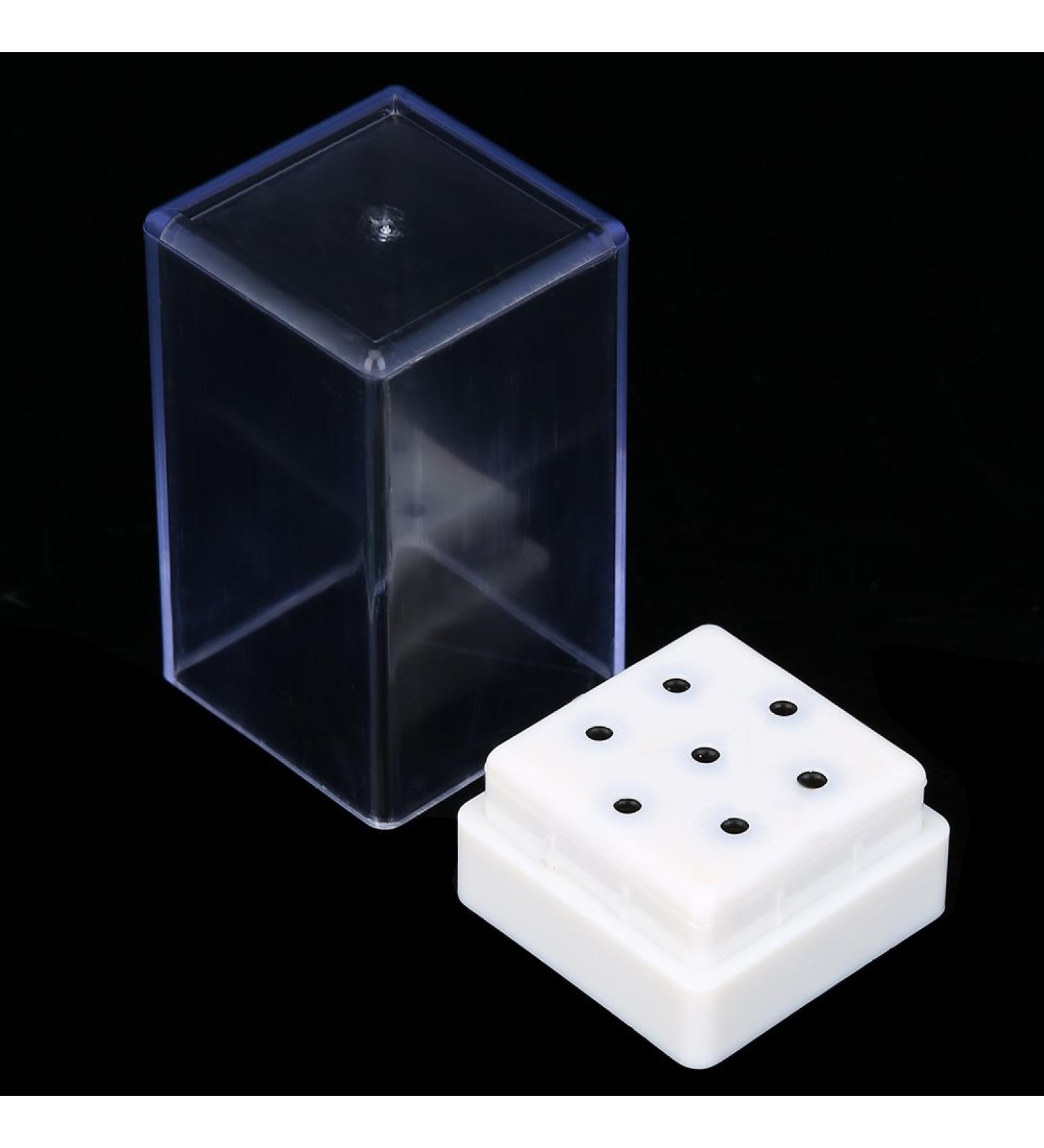 7 Big Holes Storage Organizer Box for Nail Tools | Display & Organize Nail Polishing & Drilling Heads | Essential At-Home Nail Grinding Accessories - Buy Online on GoSupps.com