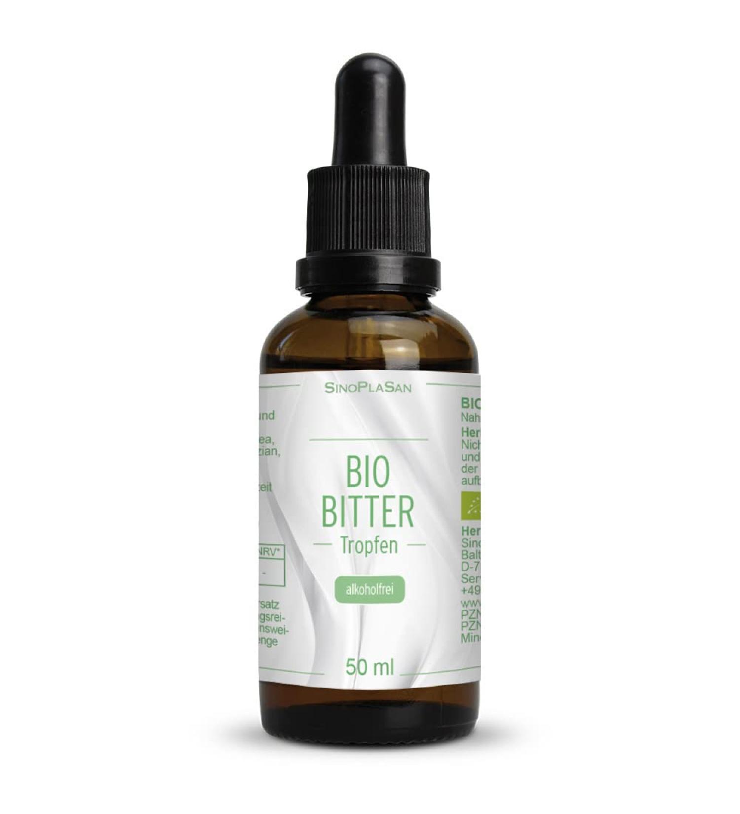 Buy Organic Bitter Drops - 50ml Herbal Extract | Alcohol-Free Vegan & High Dosage | Only 15 Drops Daily - Buy Online on GoSupps.com