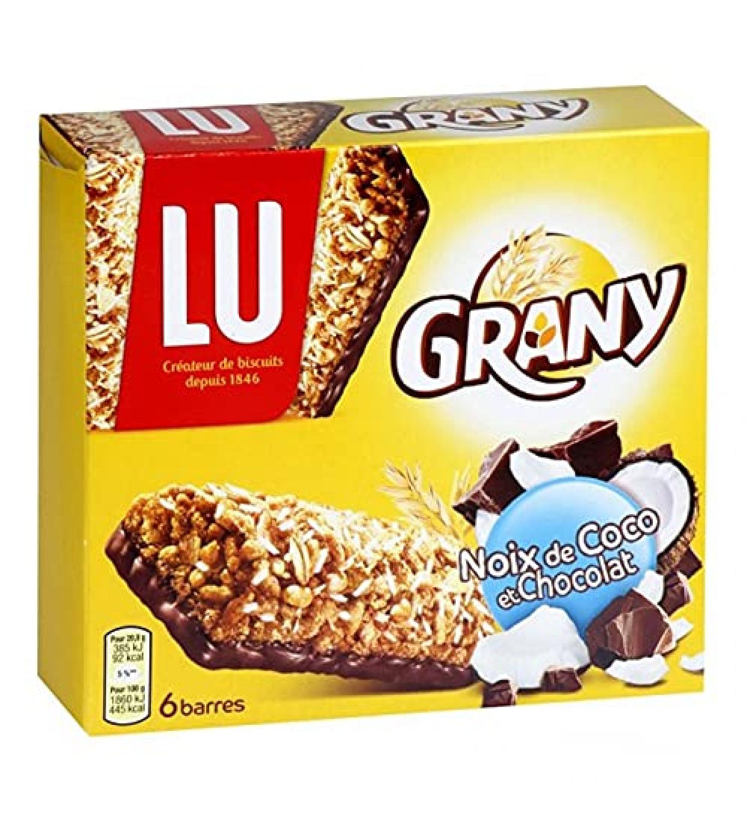 LU Grany Coconut and Chocolate 125g (pack of 6)