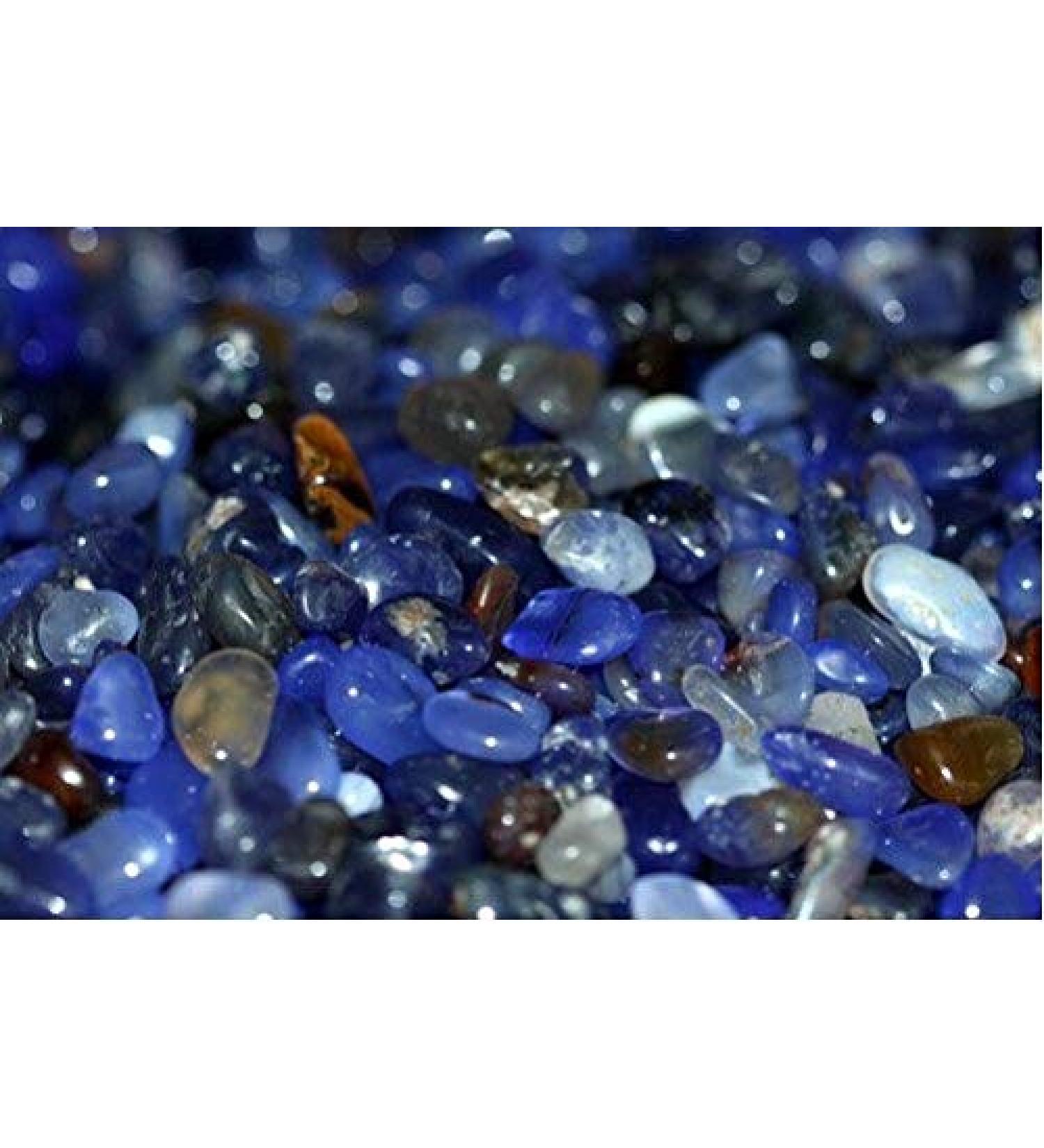 2.2lb Natural Large Blue Agate Quartz Crystal Tumbled Stone JZIGTDEM