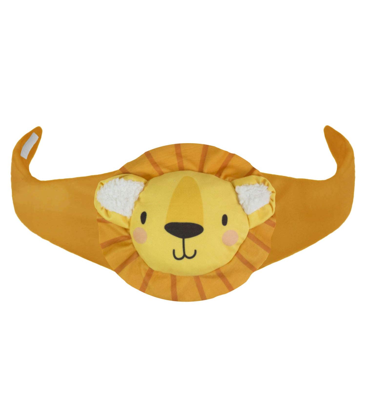 Organic Cherry Stone Animal Cushion Lion 088 - Heatable Baby Tummy Pillow for Heat and Cold Therapy - Buy Online on GoSupps.com