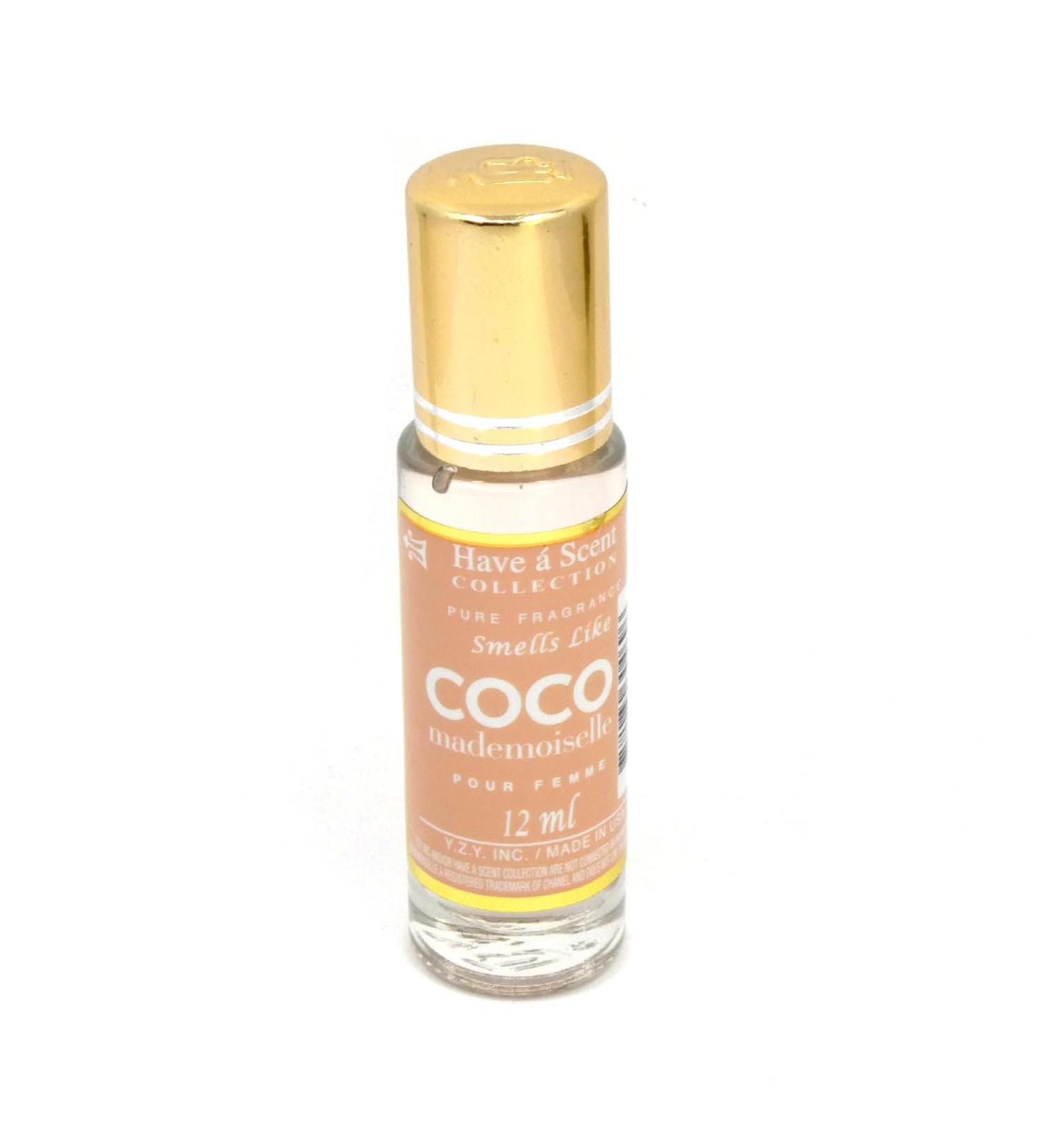 Impression Perfume Scents Roll-On 12ml Eau de Parfum for Women - Luxury Fragrance Travel Size/Carry on Long Lasting On-The-Go Scent (Coco Mademoiselle)