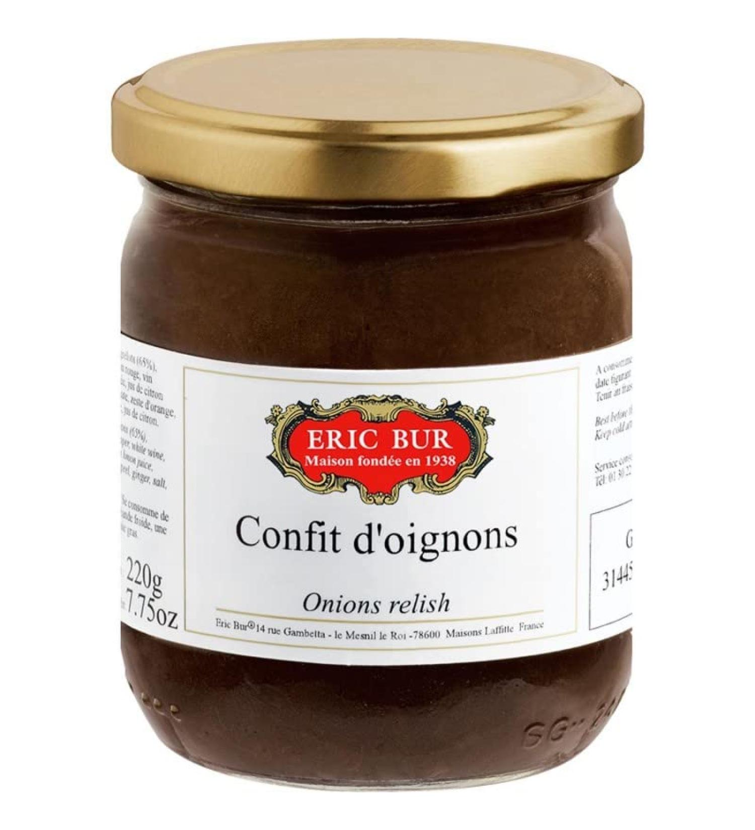 Eric Bur - Confit D'Onions 220 g - Pack of 3 - Sold as a Lot - Buy Online on GoSupps.com