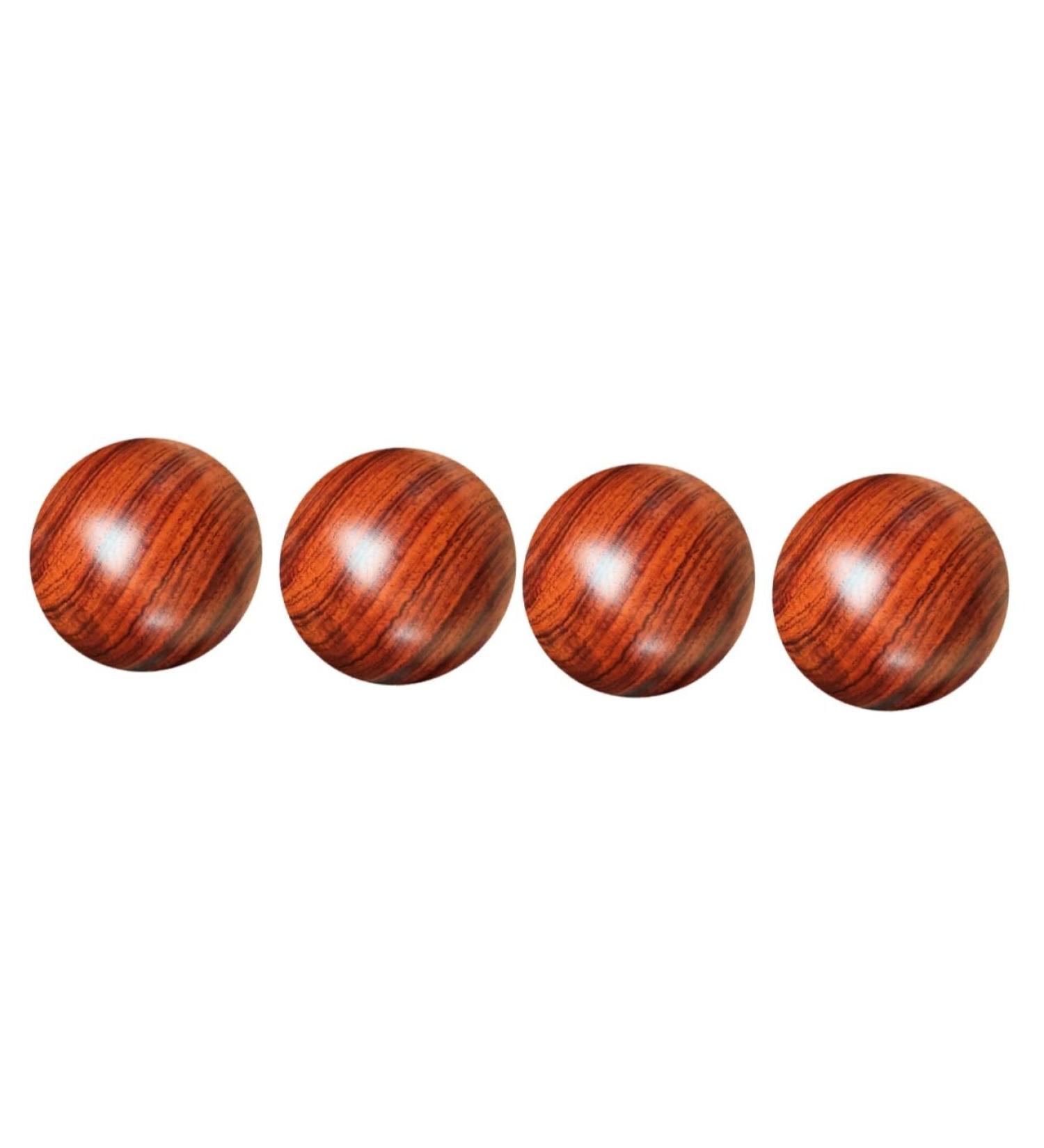 Beaupretty 4-Piece Wooden Massage Balls Set | Foot Roller & Hand Training Fitness Accessories - Ideal for Meditation & Relaxation - Buy Online on GoSupps.com