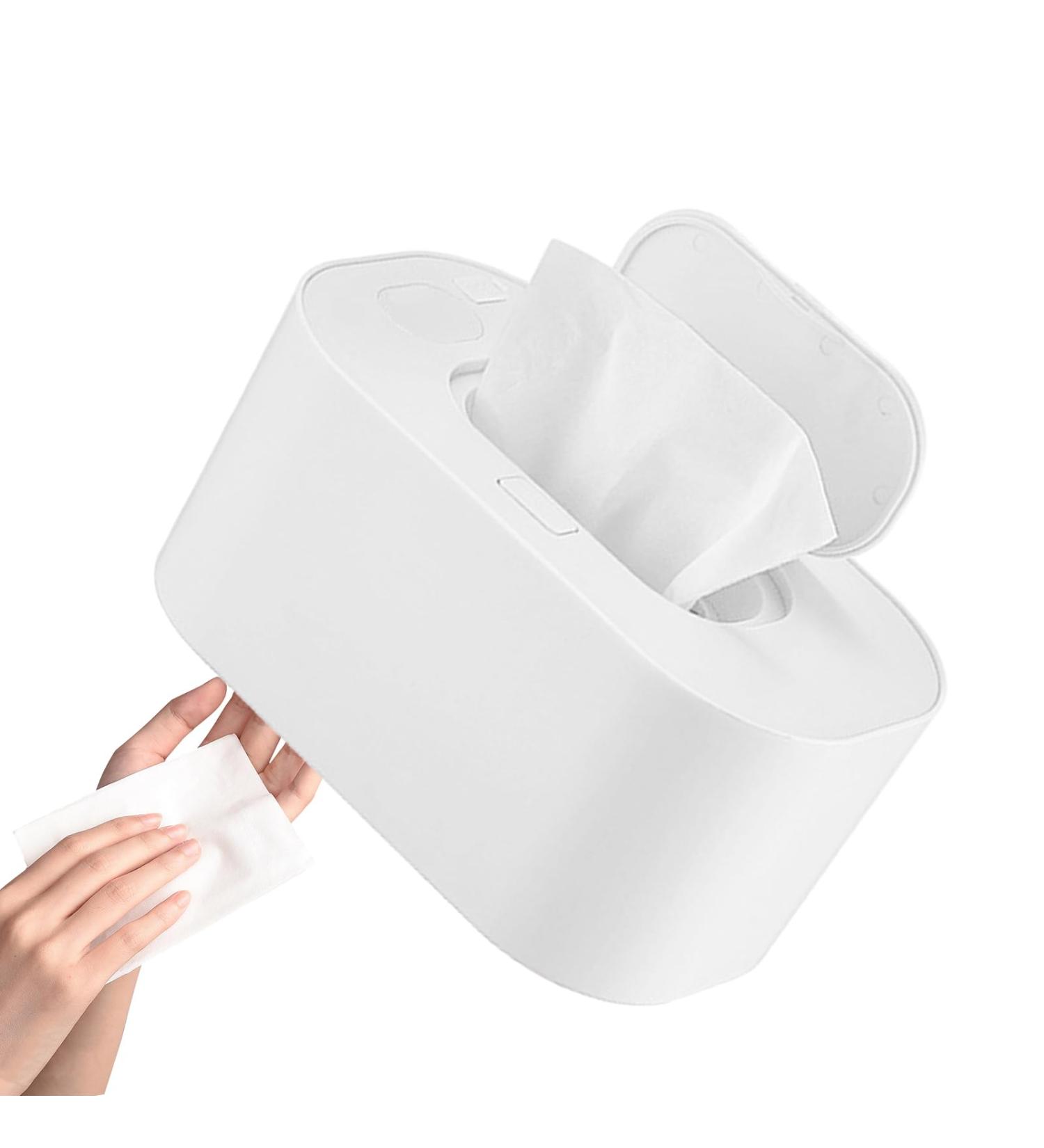 Baby Wipes Warmer - Large Capacity Baby Wipe Heater Wipe Holder | USB Baby Wipe Warmer | Evenly Overall Heating Diaper Wipe Warmers | Portable Car Wipes Heater Warmer For Home Nursery Room White - Buy Online on GoSupps.com